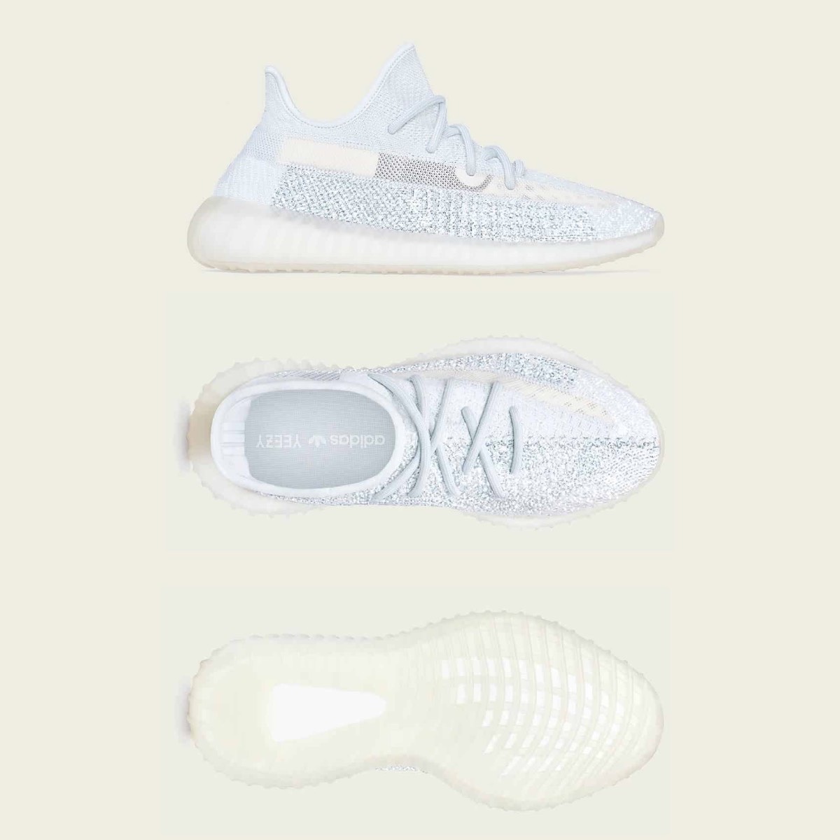 Adidas Yeezy Boost 350 V2 Black - Reflective, Adidas Yeezy Boost 350 V2 Synth - Reflective 착용 스타일 - 4