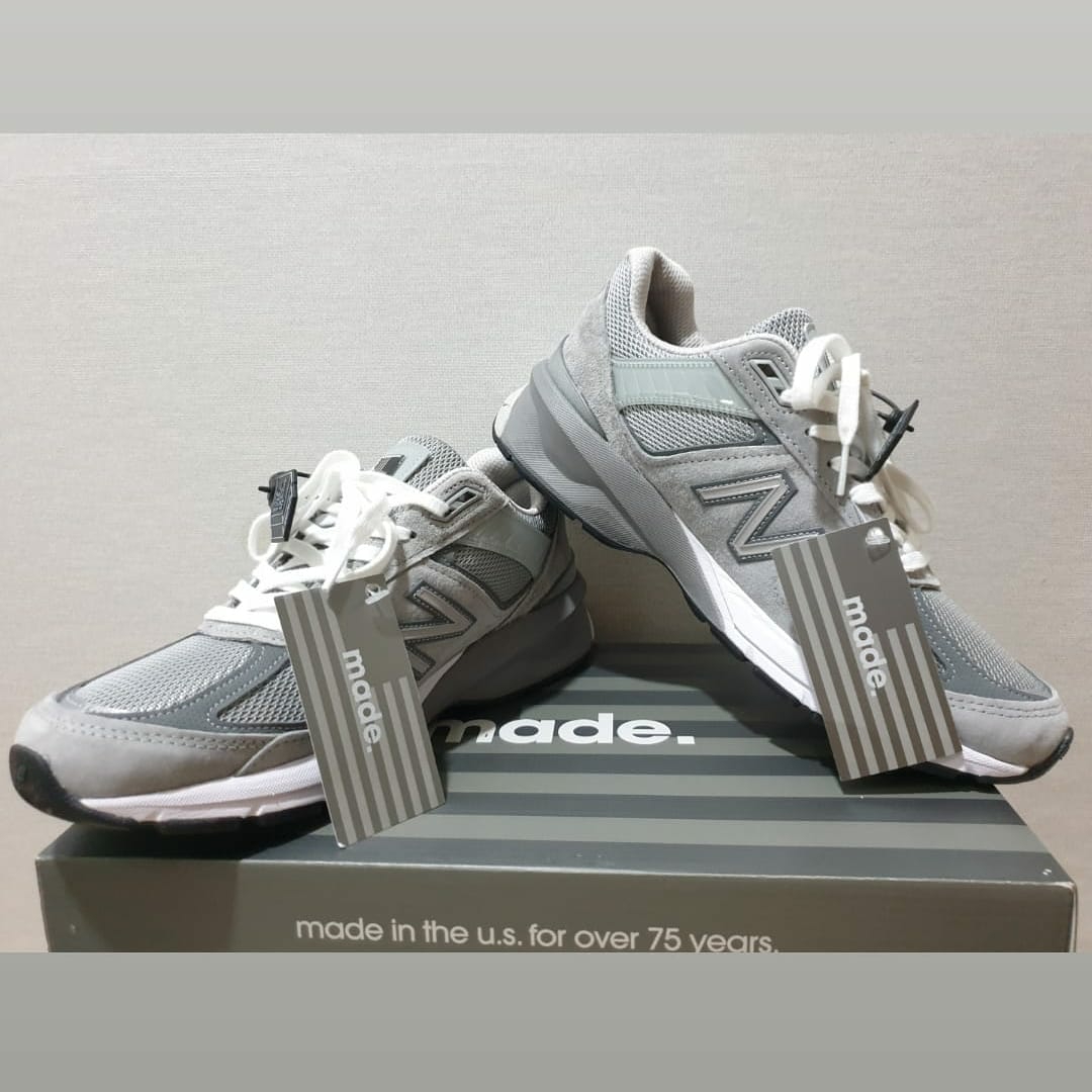 New Balance 990v5 Made in USA Grey - D Standard 착용 스타일