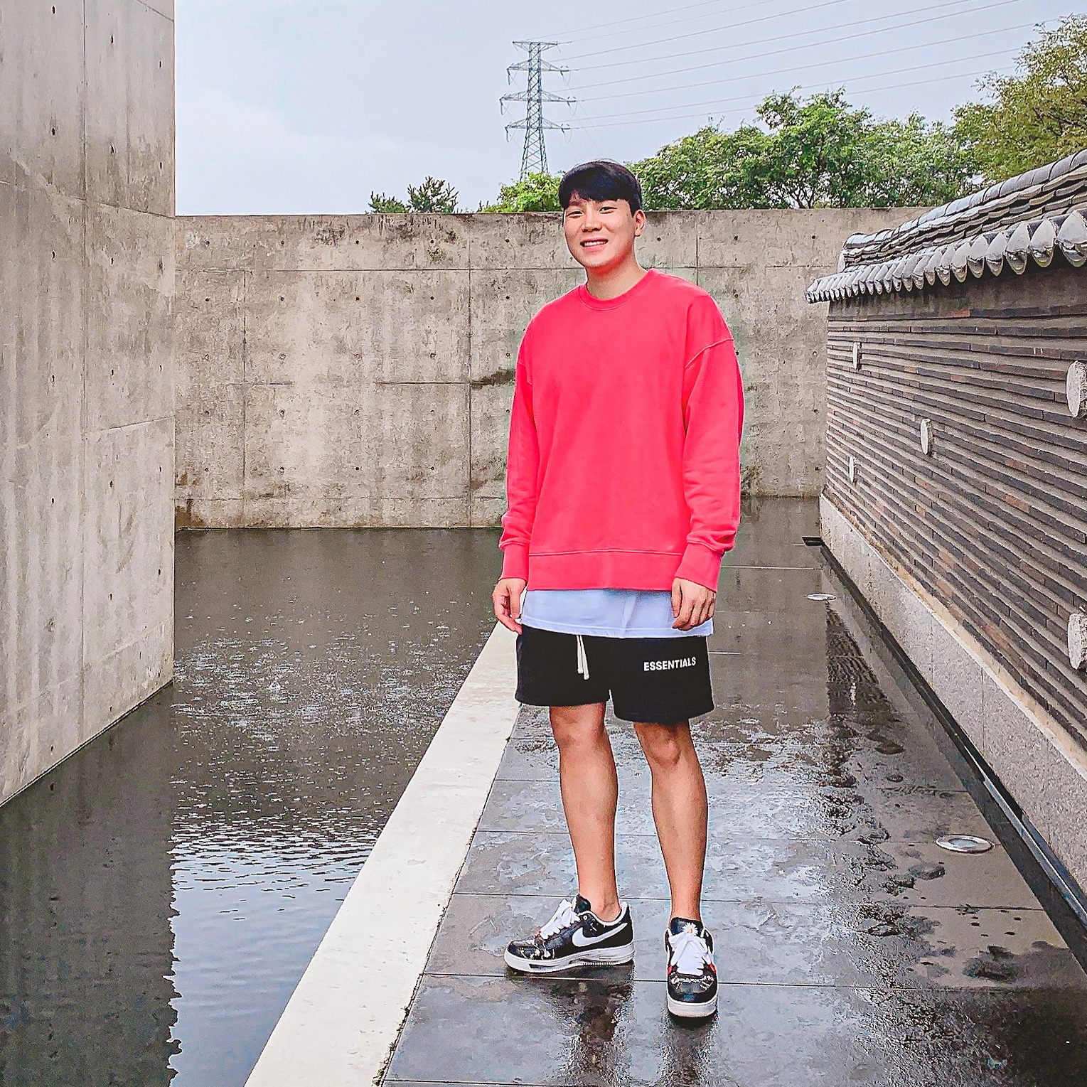 Nike x Peaceminusone Air Force 1 Low Para-Noise 착용 스타일