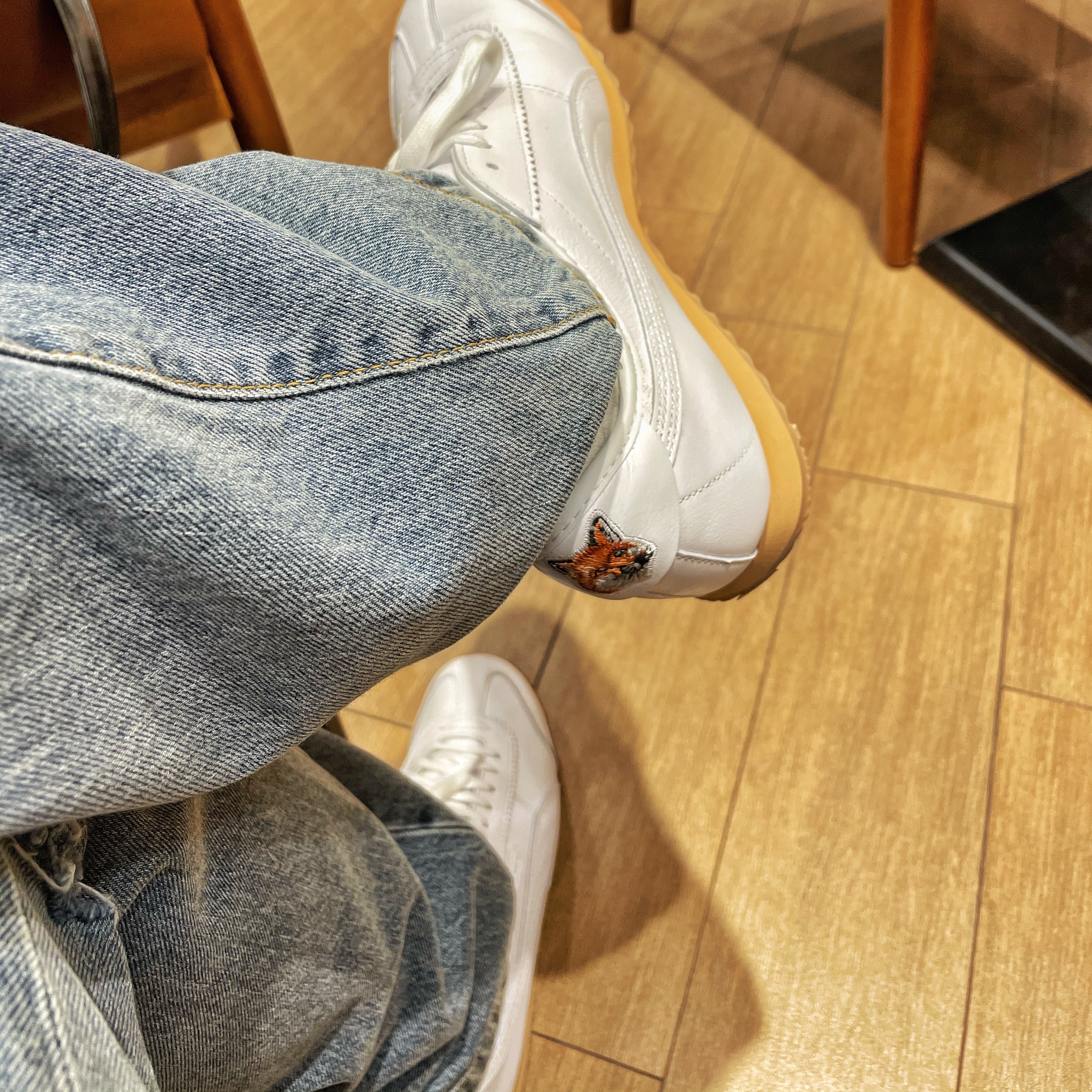 Puma x Maison Kitsune Roma White 착용 스타일 - 2