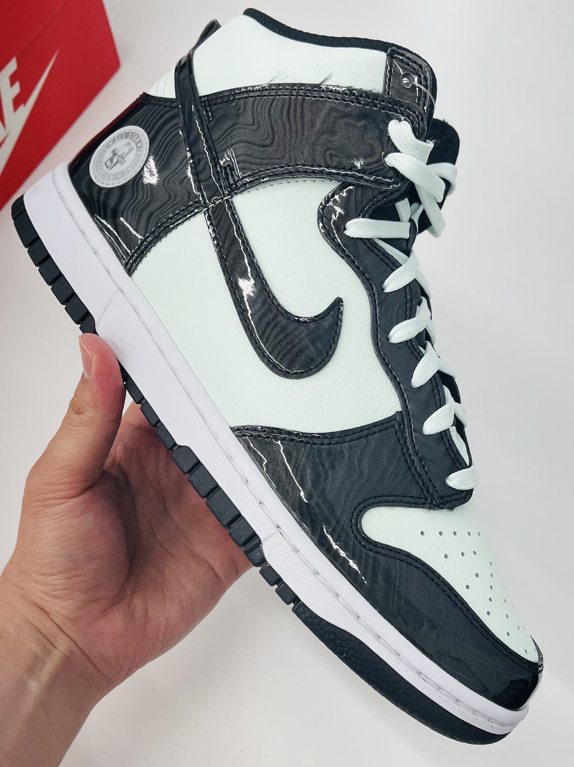(GS) Nike Dunk High Barely Green, Nike Dunk High Barely Green 착용 스타일