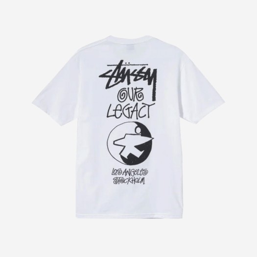 스투시 x 아워레가시 서프맨 티셔츠 화이트 - 21SS