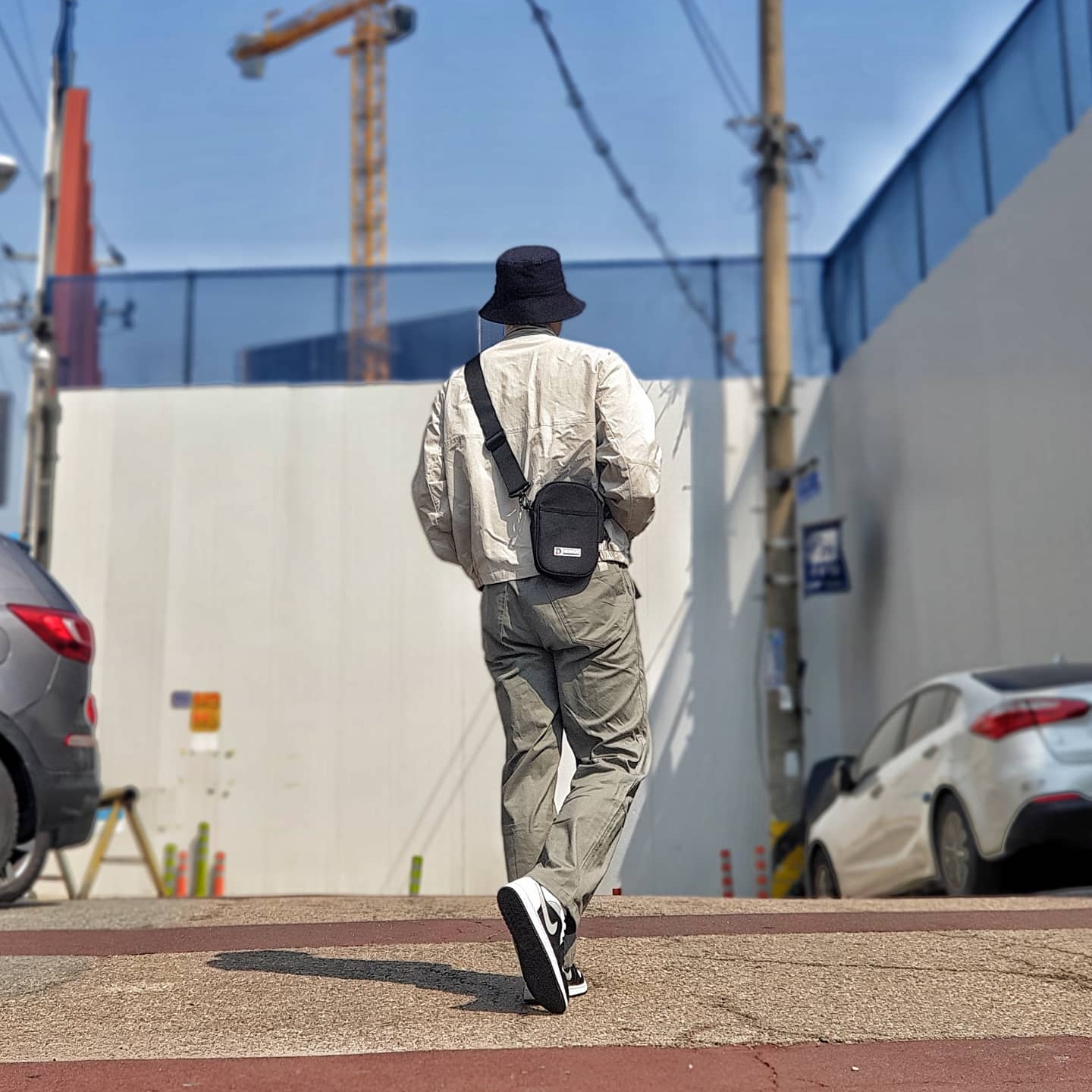 Jordan 1 Mid White Shadow 착용 스타일 - 2
