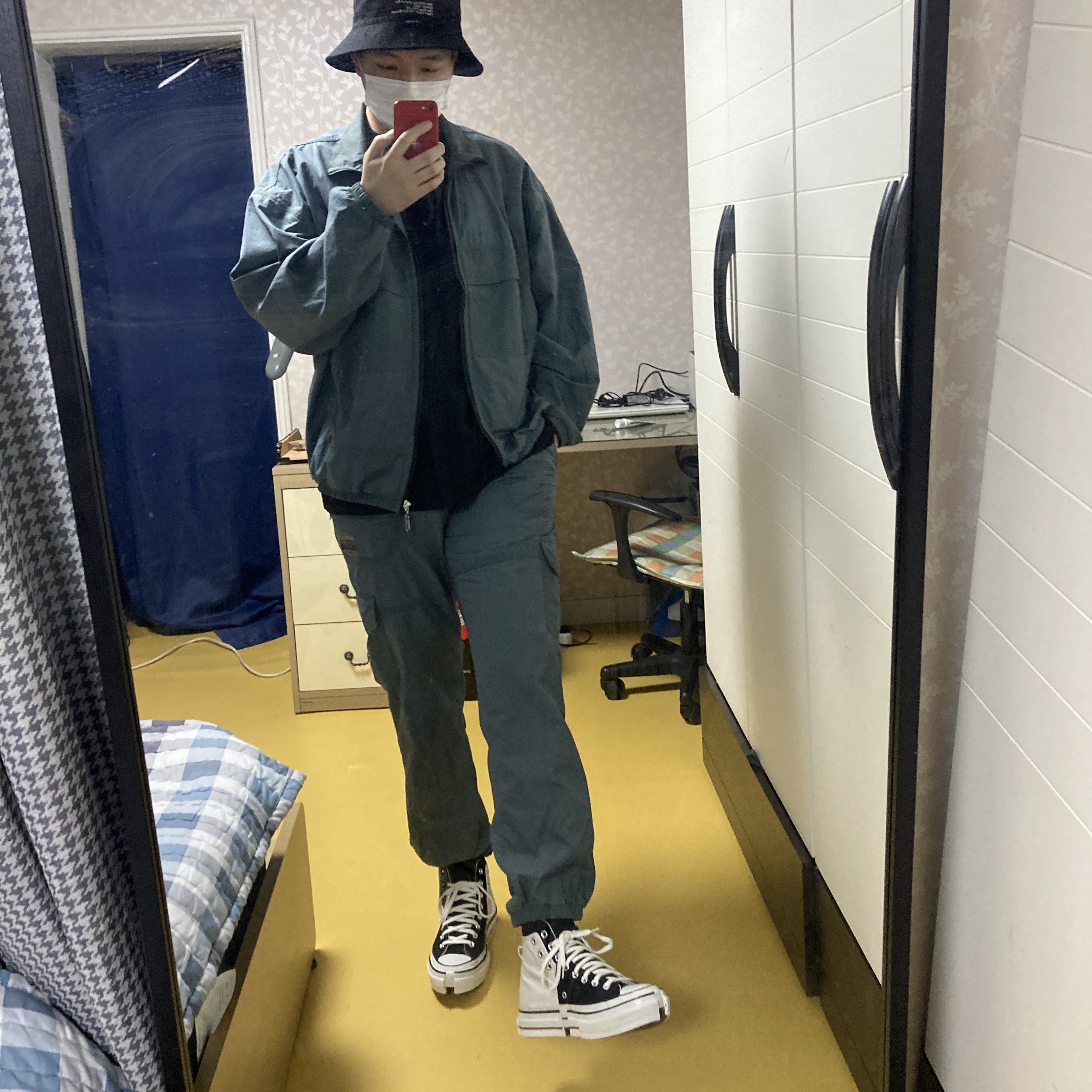 Converse x Feng Chen Wang Chuck 70 2-in-1 Natural Ivory Black 착용 스타일