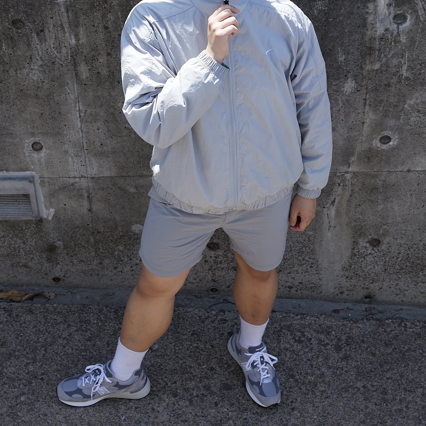 New Balance 992 Made in USA Grey - D Standard 착용 스타일