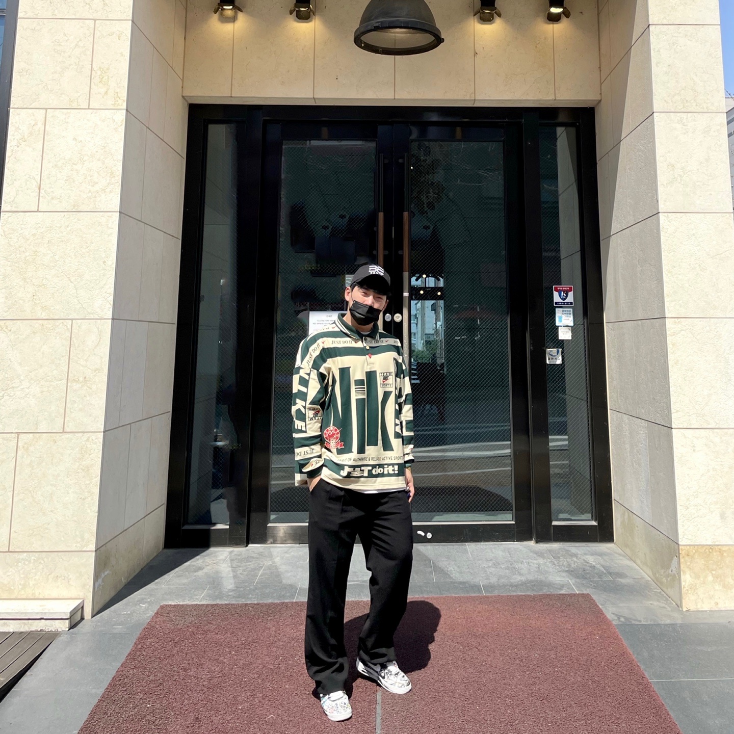 Nike x Peaceminusone Air Force 1 Low Para-Noise, Nike x Cactus Plant Flea Market Long Sleeve Polo Natural - Asia 착용 스타일