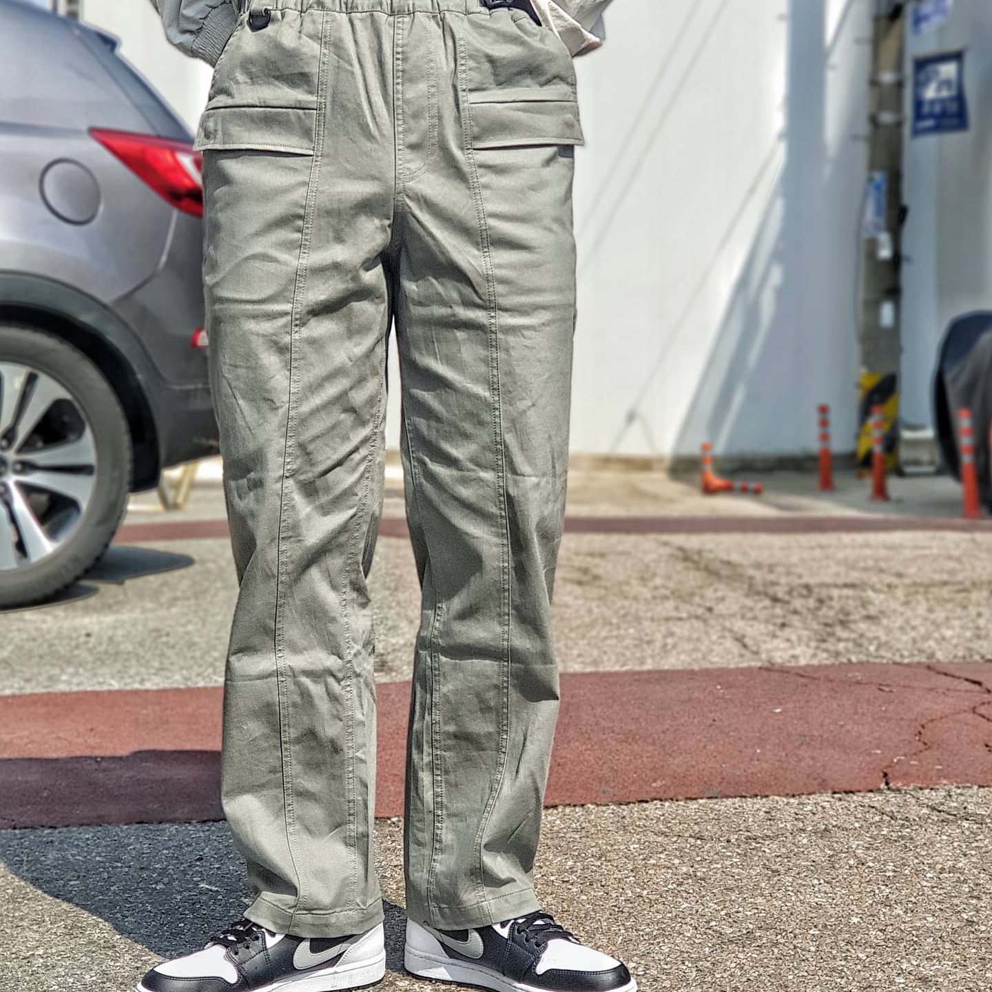 Jordan 1 Mid White Shadow 착용 스타일 - 4