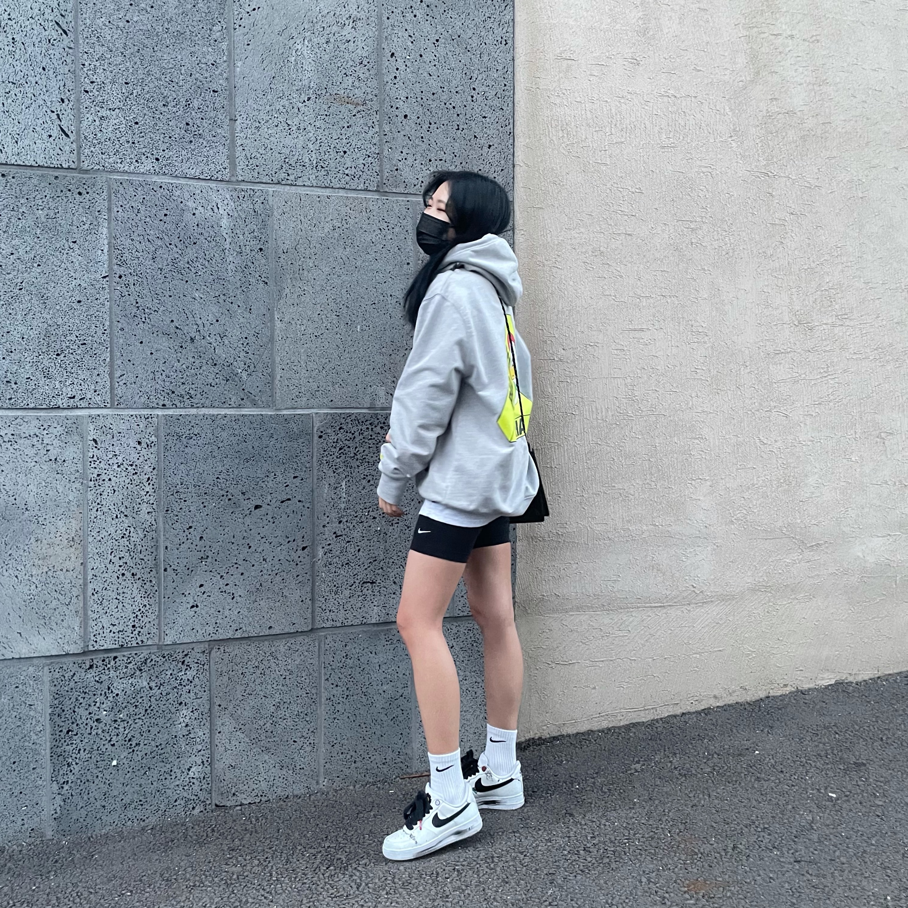 Nike x Peaceminusone Air Force 1 Low Para-Noise 2.0, Palace x Rapha Off Bike Hood Grey - 20FW 착용 스타일 - 2