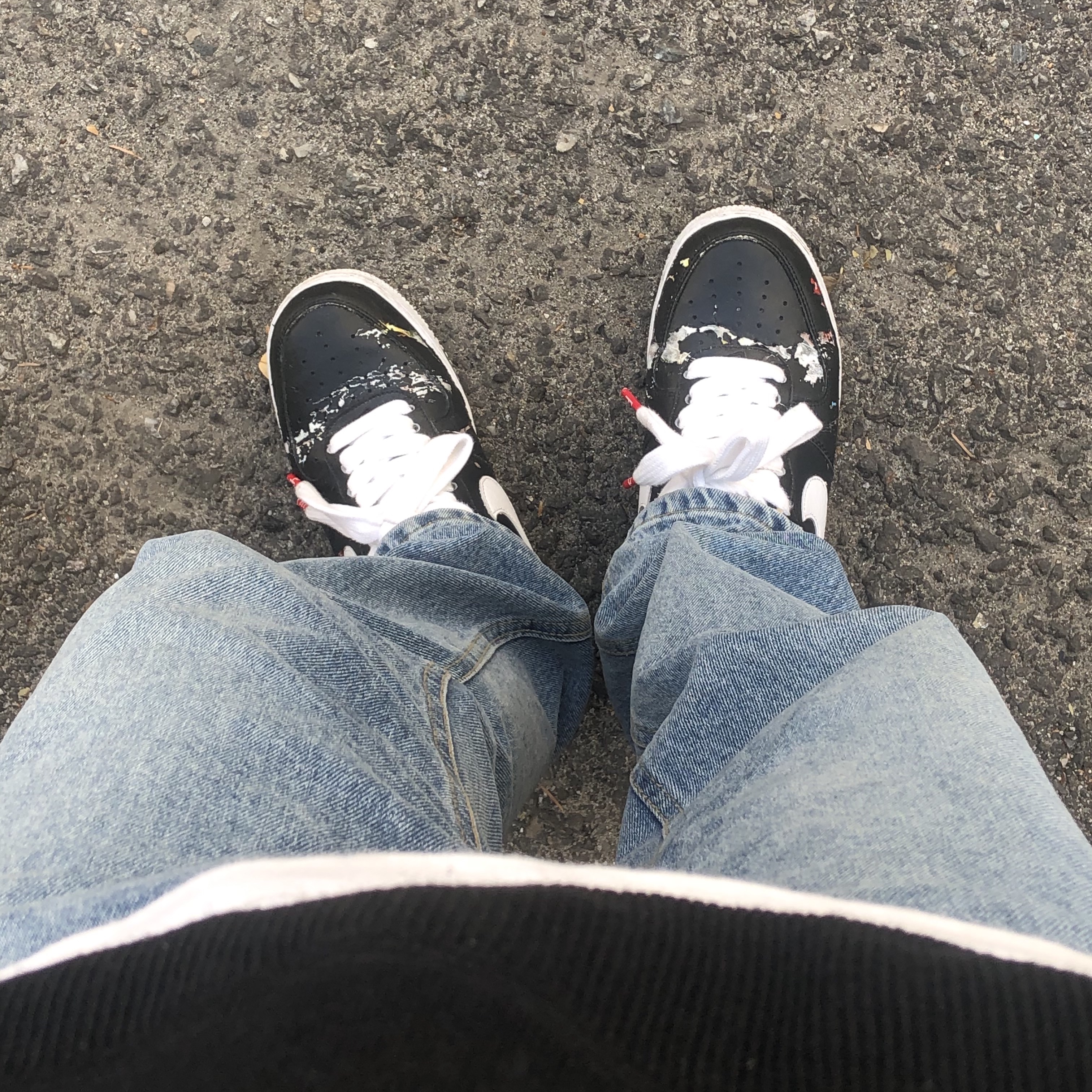 Nike x Peaceminusone Air Force 1 Low Para-Noise 착용 스타일