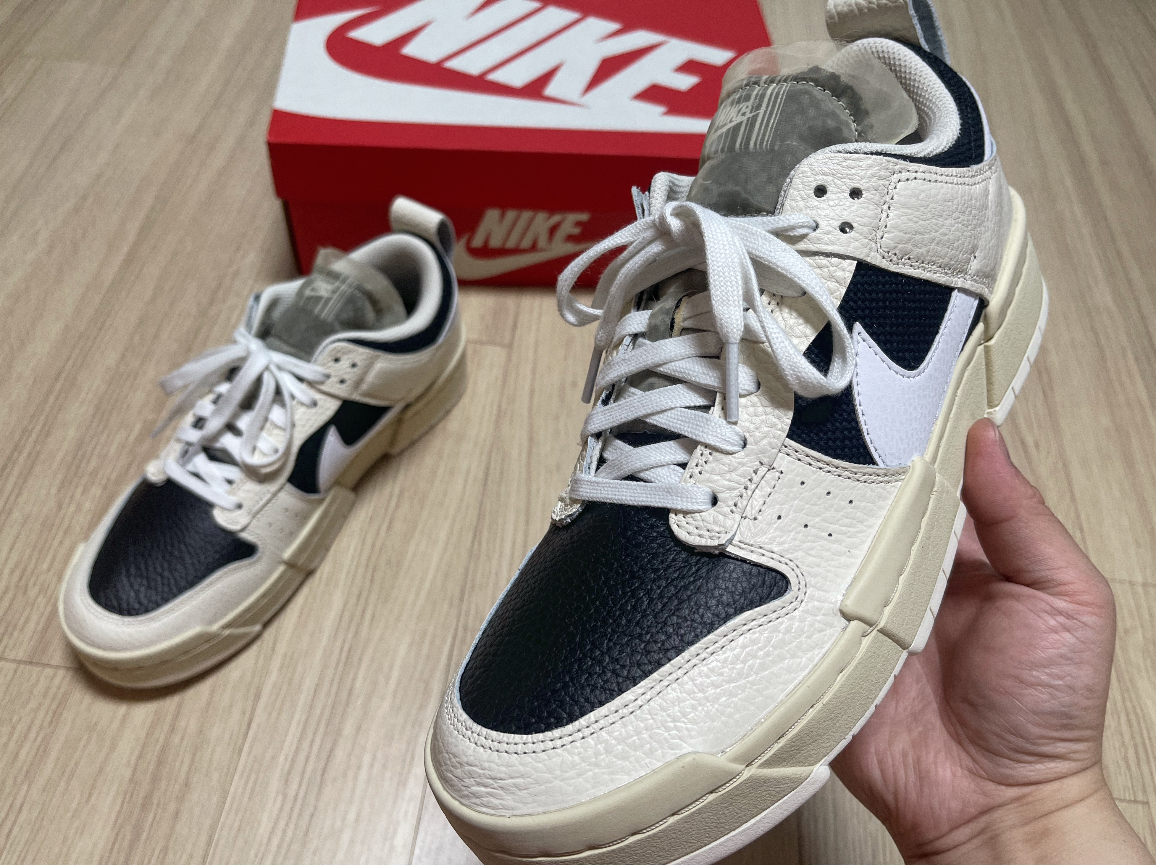 (W) Nike Dunk Low Disrupt Pale Ivory 착용 스타일 - 5