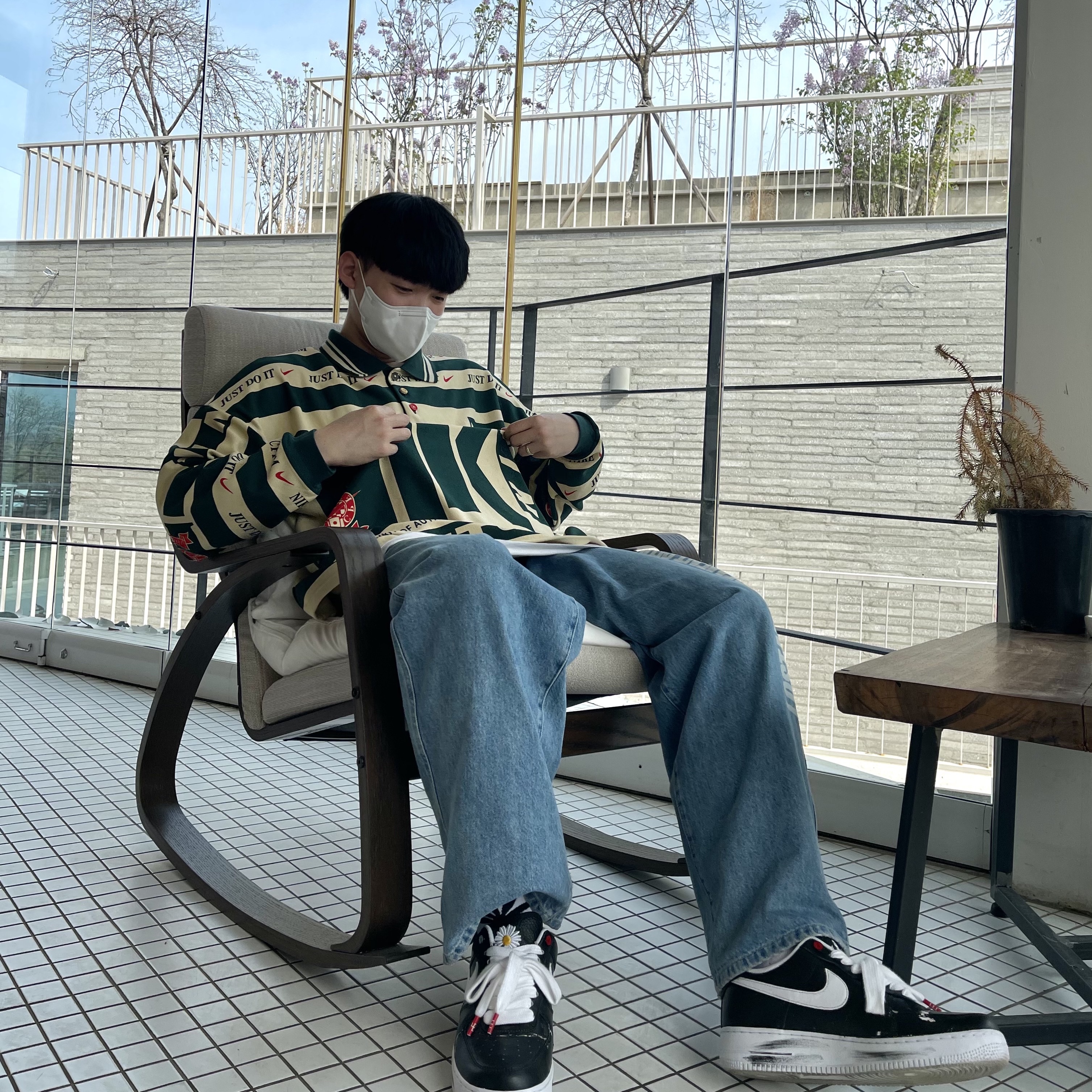 Nike x Cactus Plant Flea Market Long Sleeve Polo Natural - Asia, Nike x Peaceminusone Air Force 1 Low Para-Noise 착용 스타일