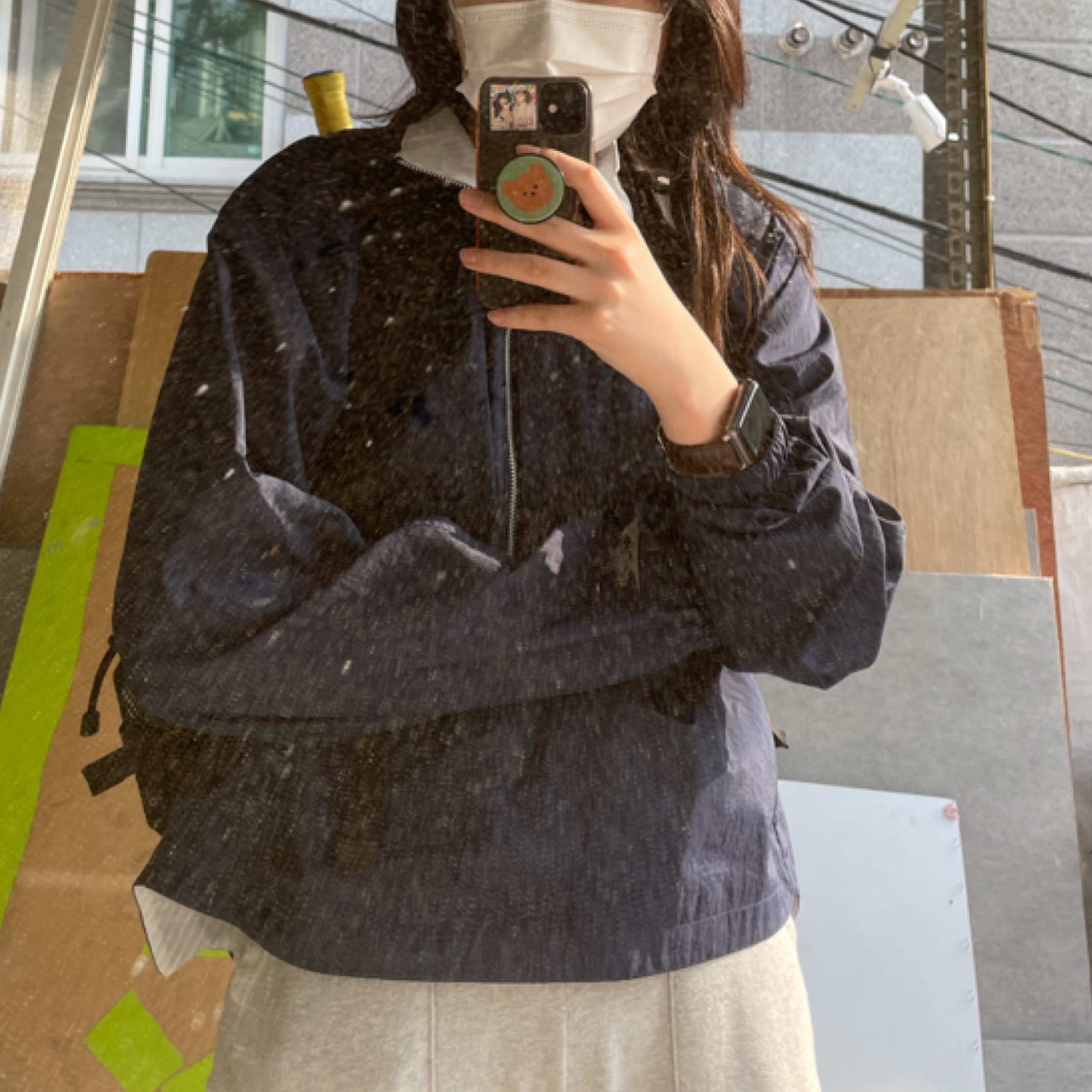 Nike x Kim Jones Reversible Wind Breaker Navy - Asia 착용 스타일
