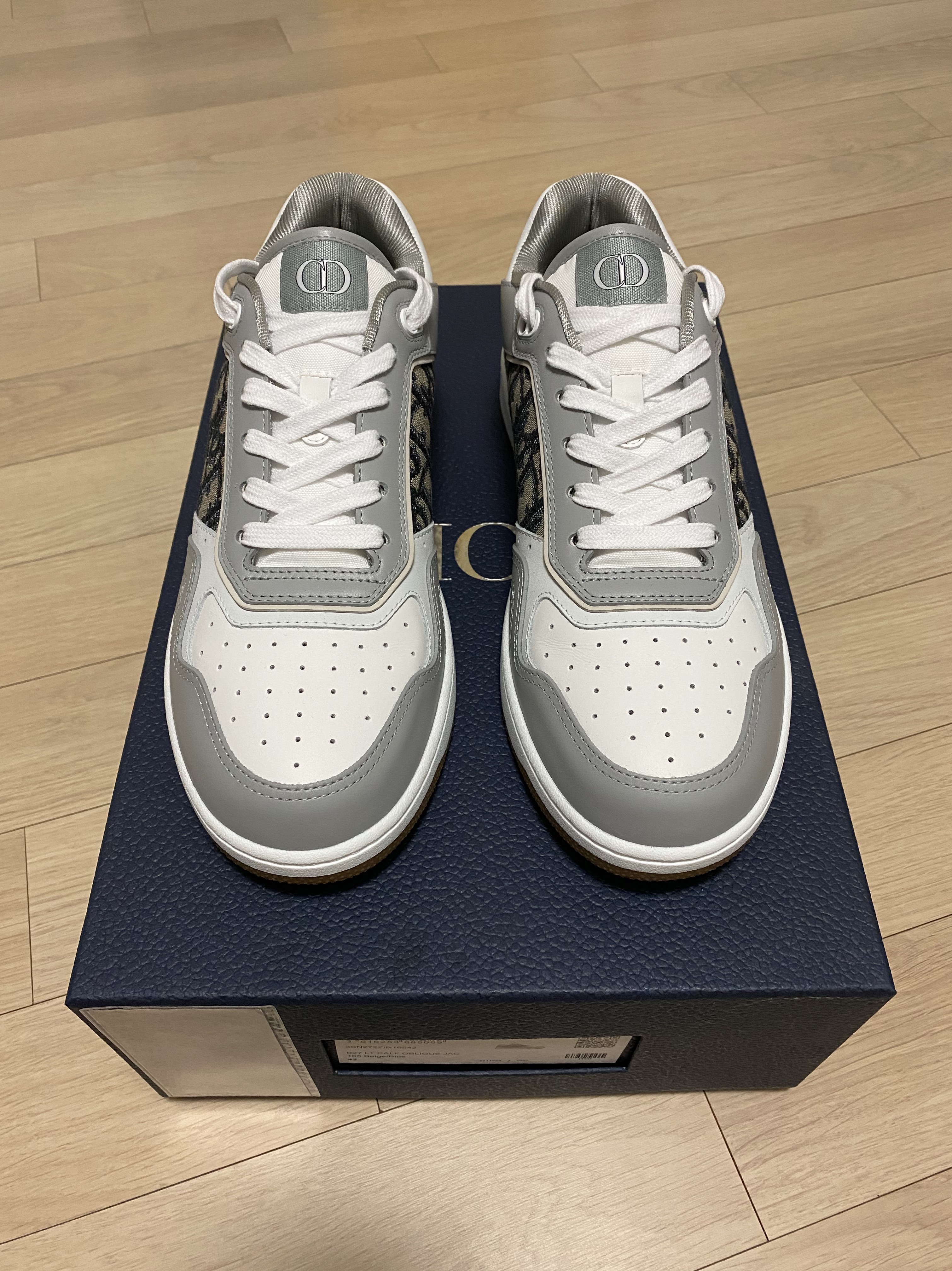 Dior B27 Low-Top Sneakers Gray 착용 스타일 - 4