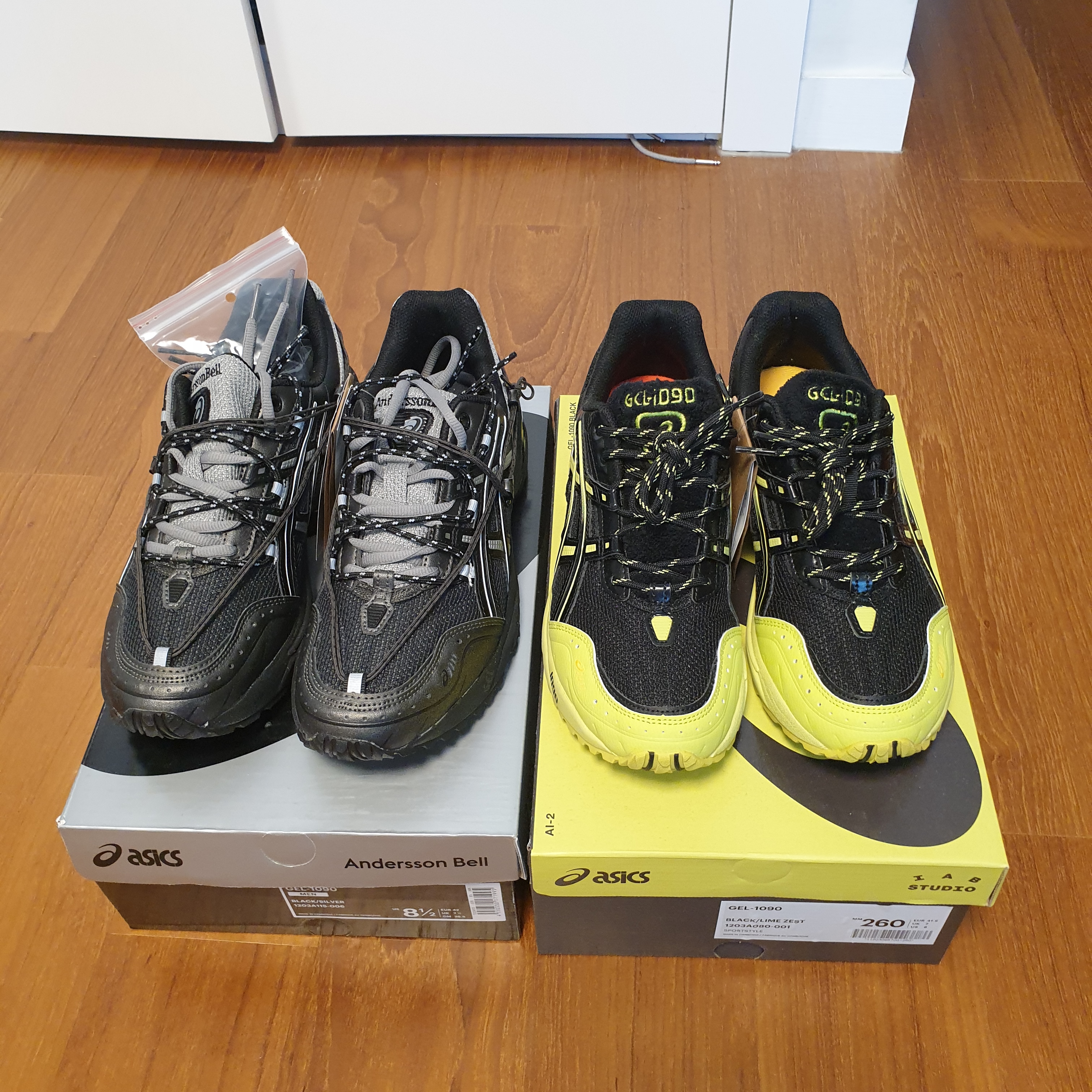 Asics x Andersson Bell Gel-1090 Black Silver, Asics x IAB Studio Gel-1090 Black 착용 스타일 - 1