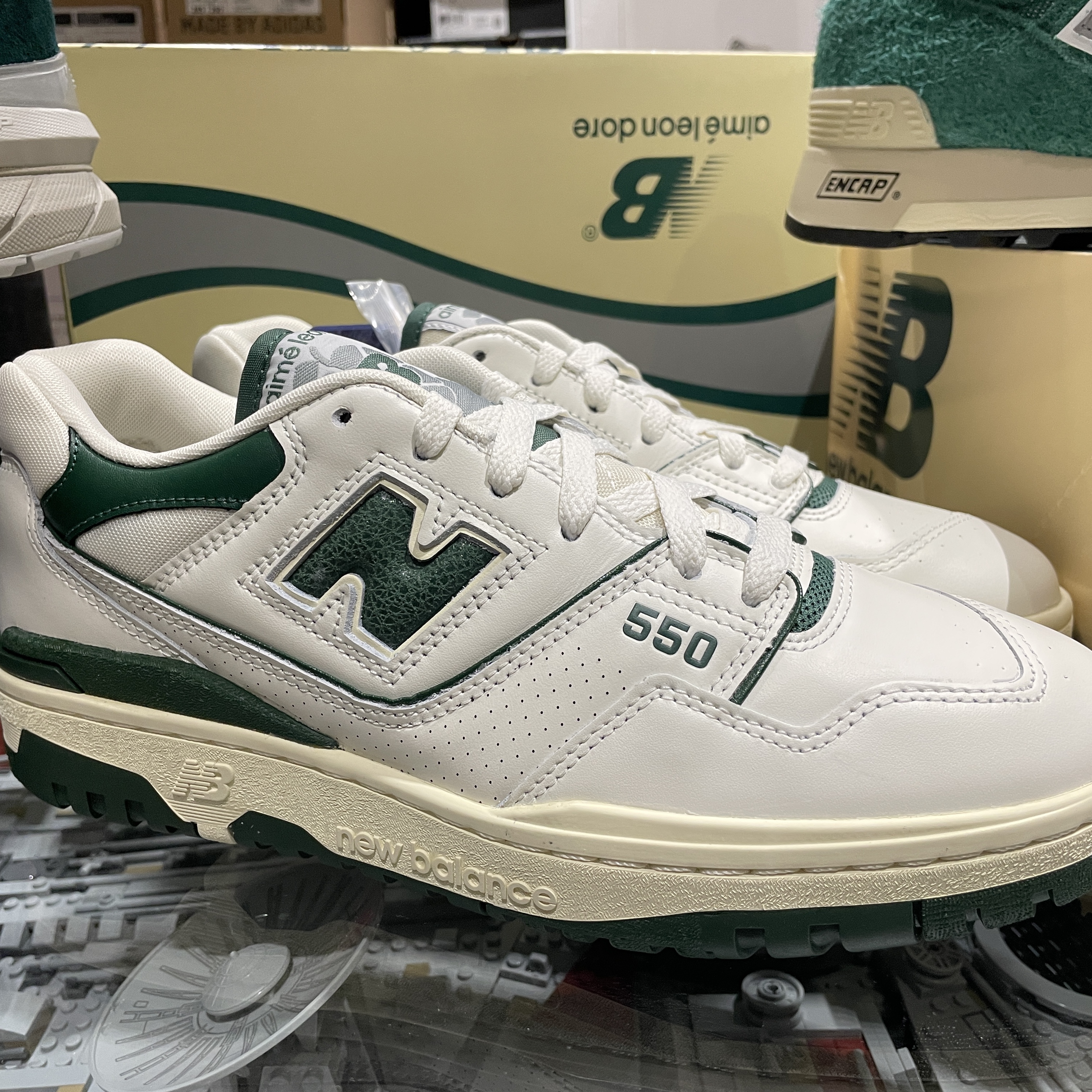 New Balance x Aime Leon Dore 550 Botanical Green 착용 스타일