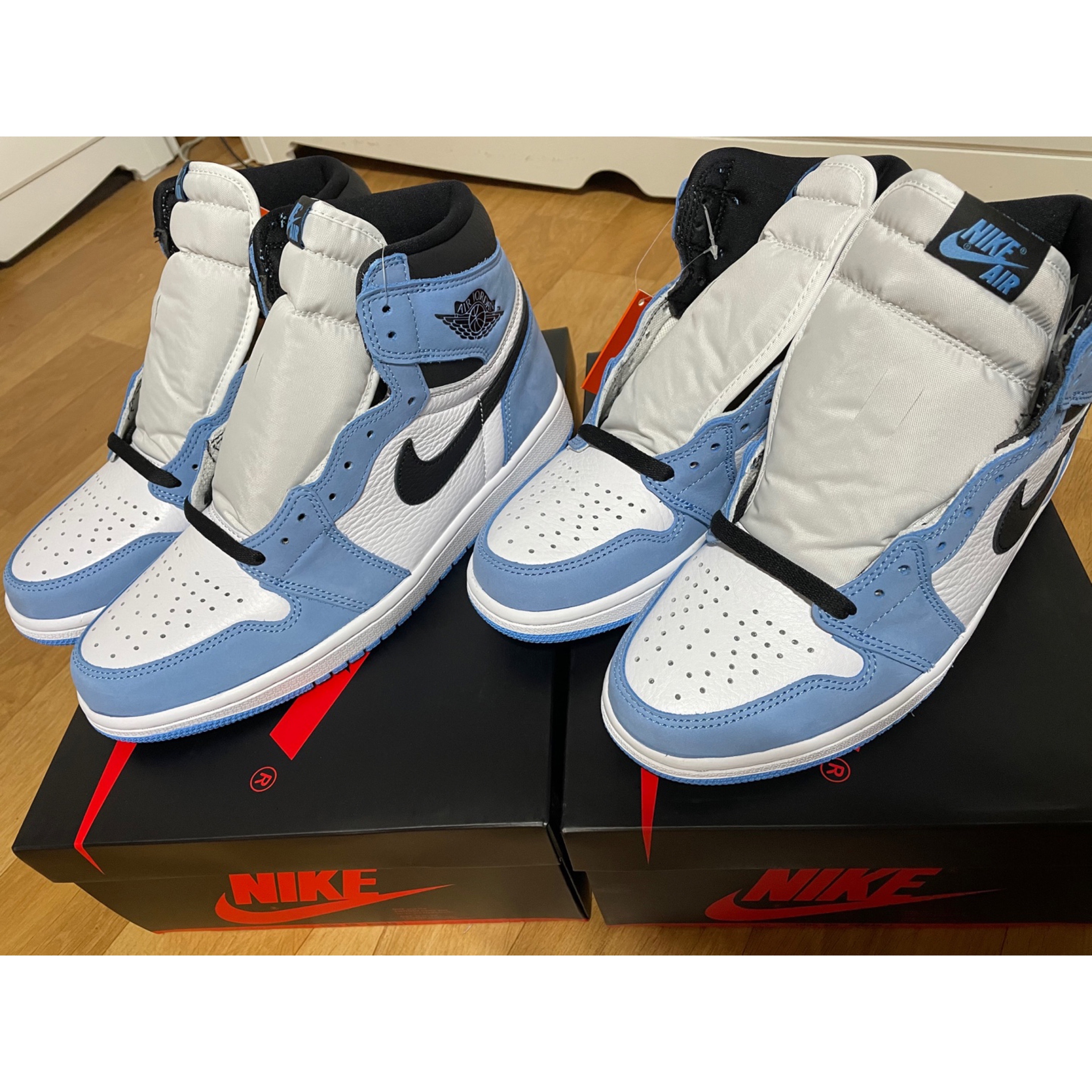 Jordan 1 Retro High OG University Blue 착용 스타일