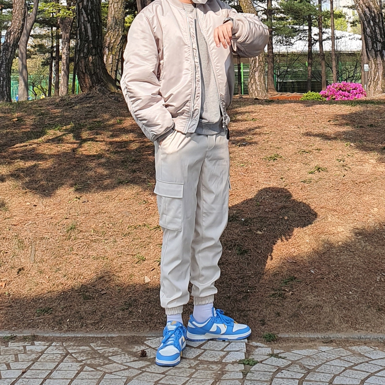 (W) Nike Dunk Low Coast 착용 스타일 - 1