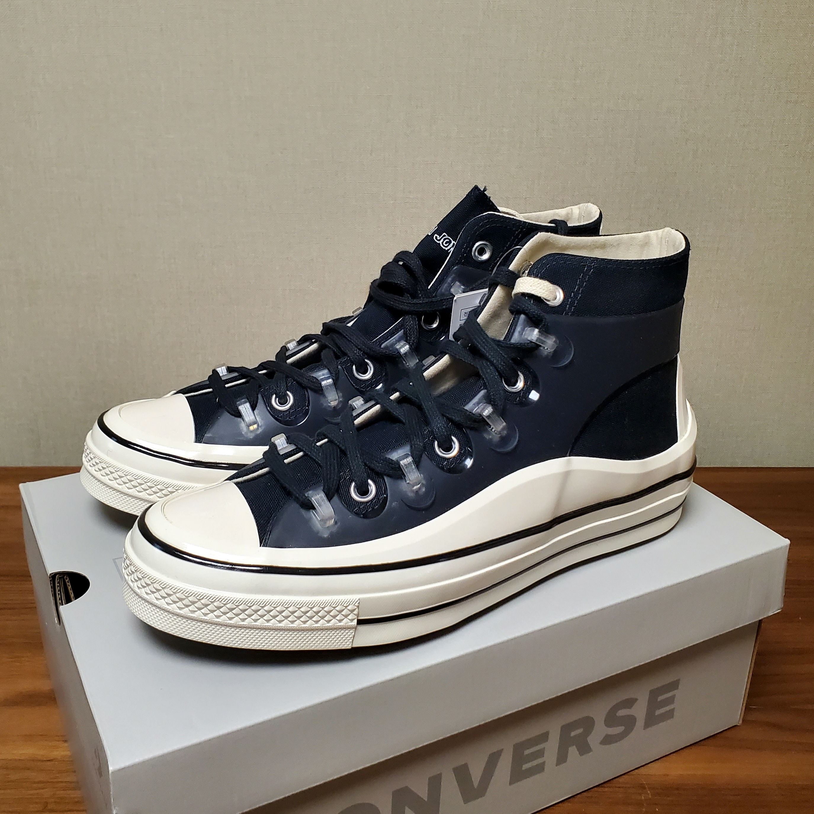 Converse x Kim Jones Chuck 70 Utility Wave High Black 착용 스타일 - 1