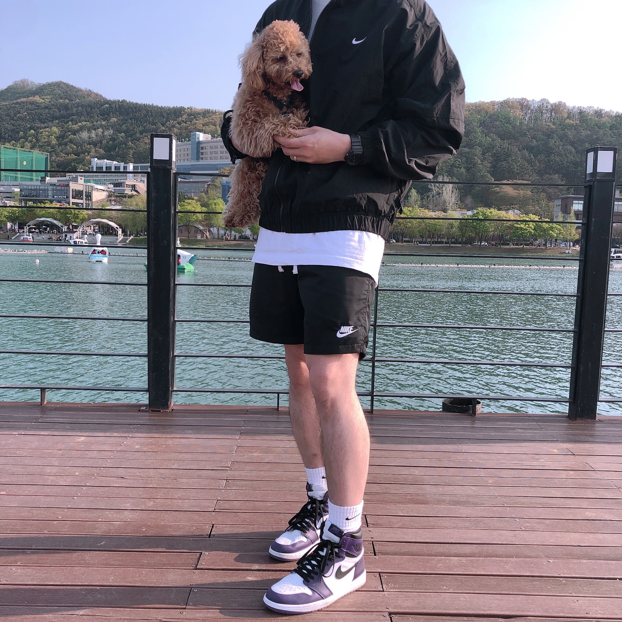 Jordan 1 Retro High OG Court Purple 2020, Nike M NRG Solo Swoosh Track Jacket Black - Asia 착용 스타일 - 1