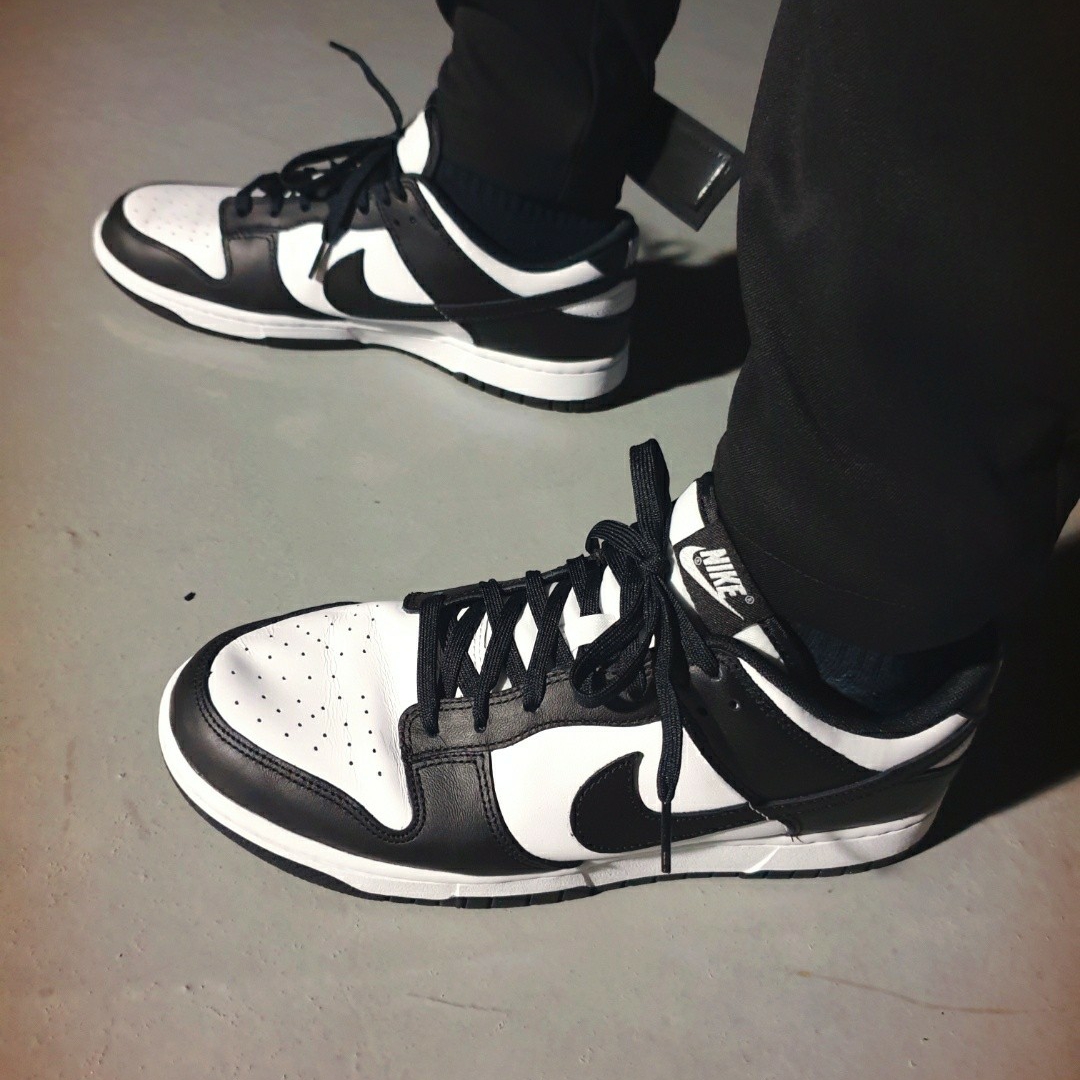 Nike Dunk Low Retro Black 착용 스타일 - 4