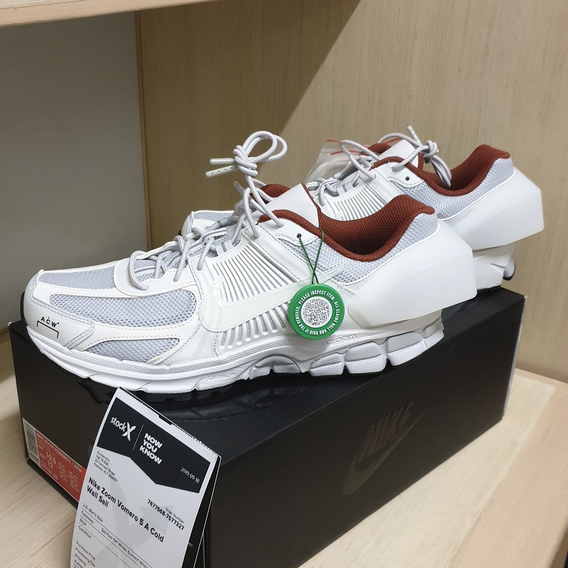 Nike x A-Cold-Wall Zoom Vomero 5 Sail 착용 스타일 - 1