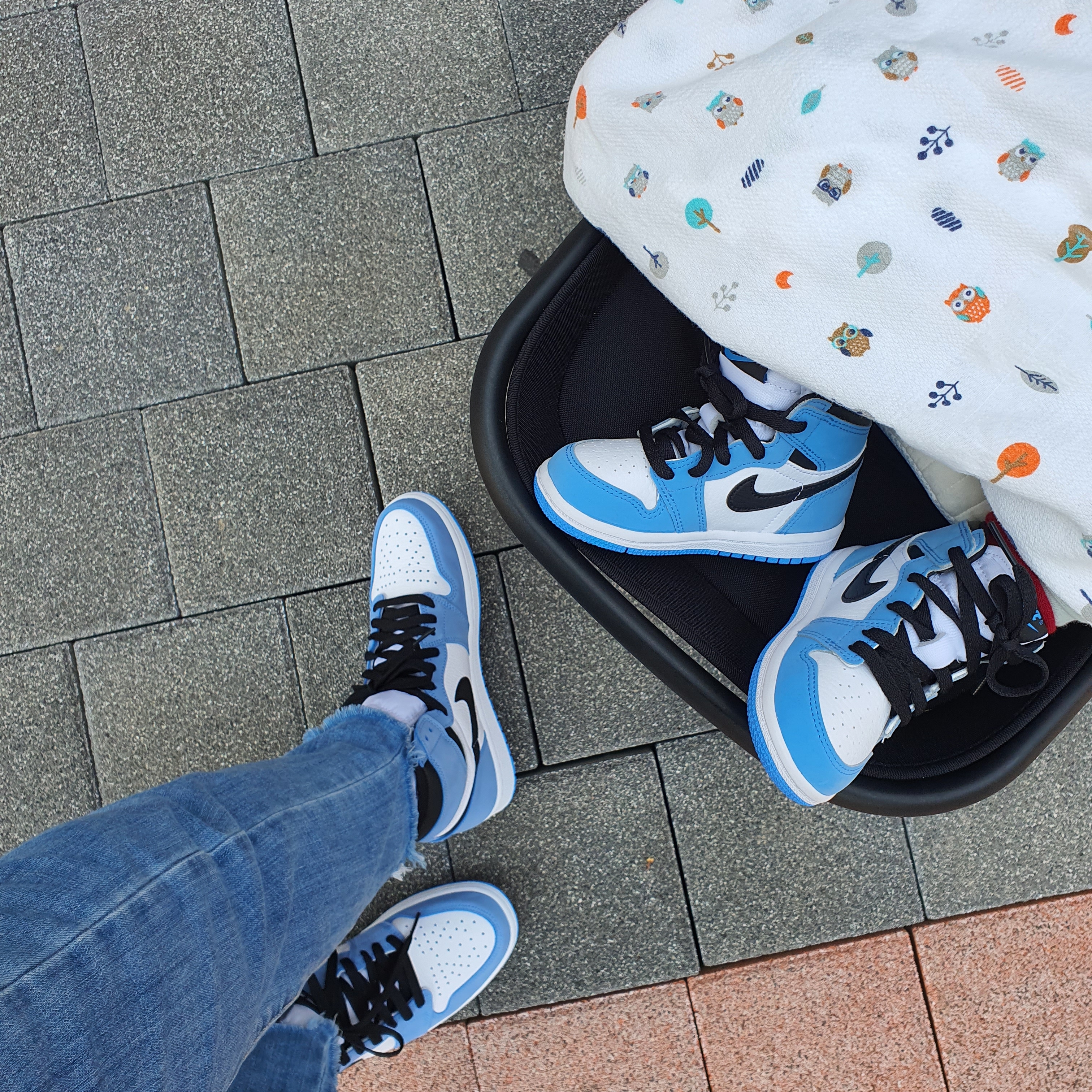 Jordan 1 Retro High OG University Blue, (TD) Jordan 1 Retro High OG University Blue 착용 스타일