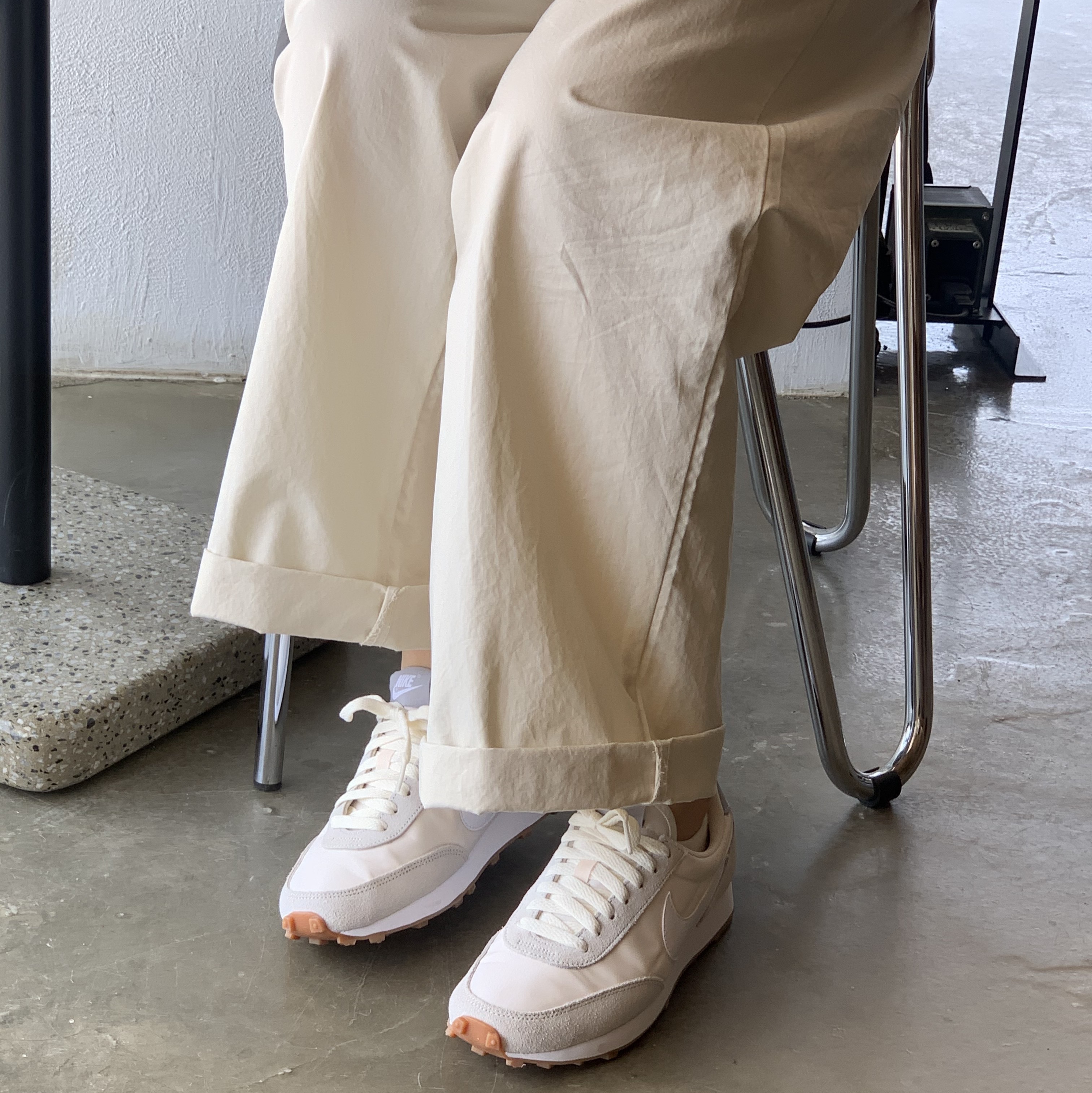 (W) Nike Daybreak Summit White 착용 스타일
