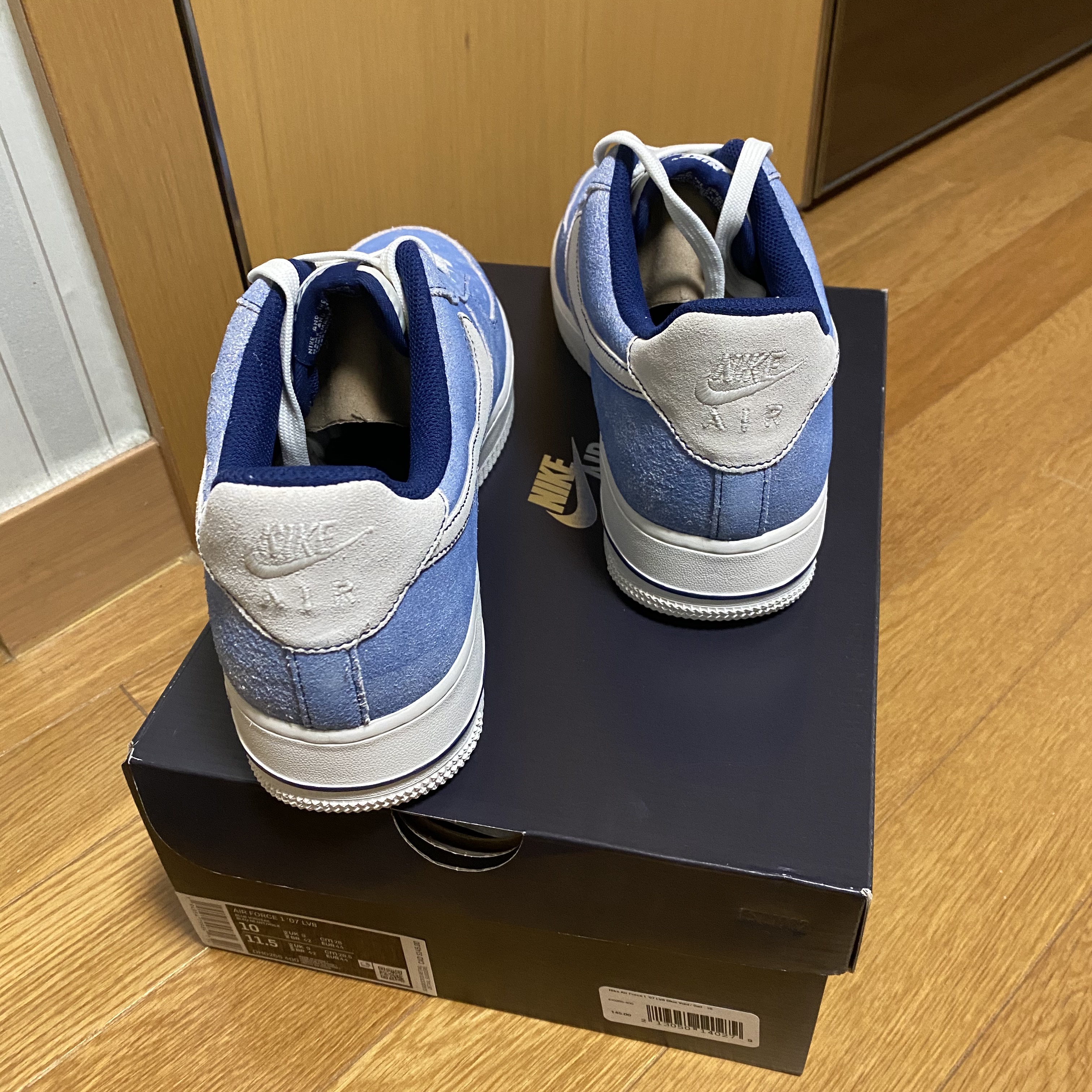Nike Air Force 1 '07 LV8 Dusty Blue 착용 스타일 - 4