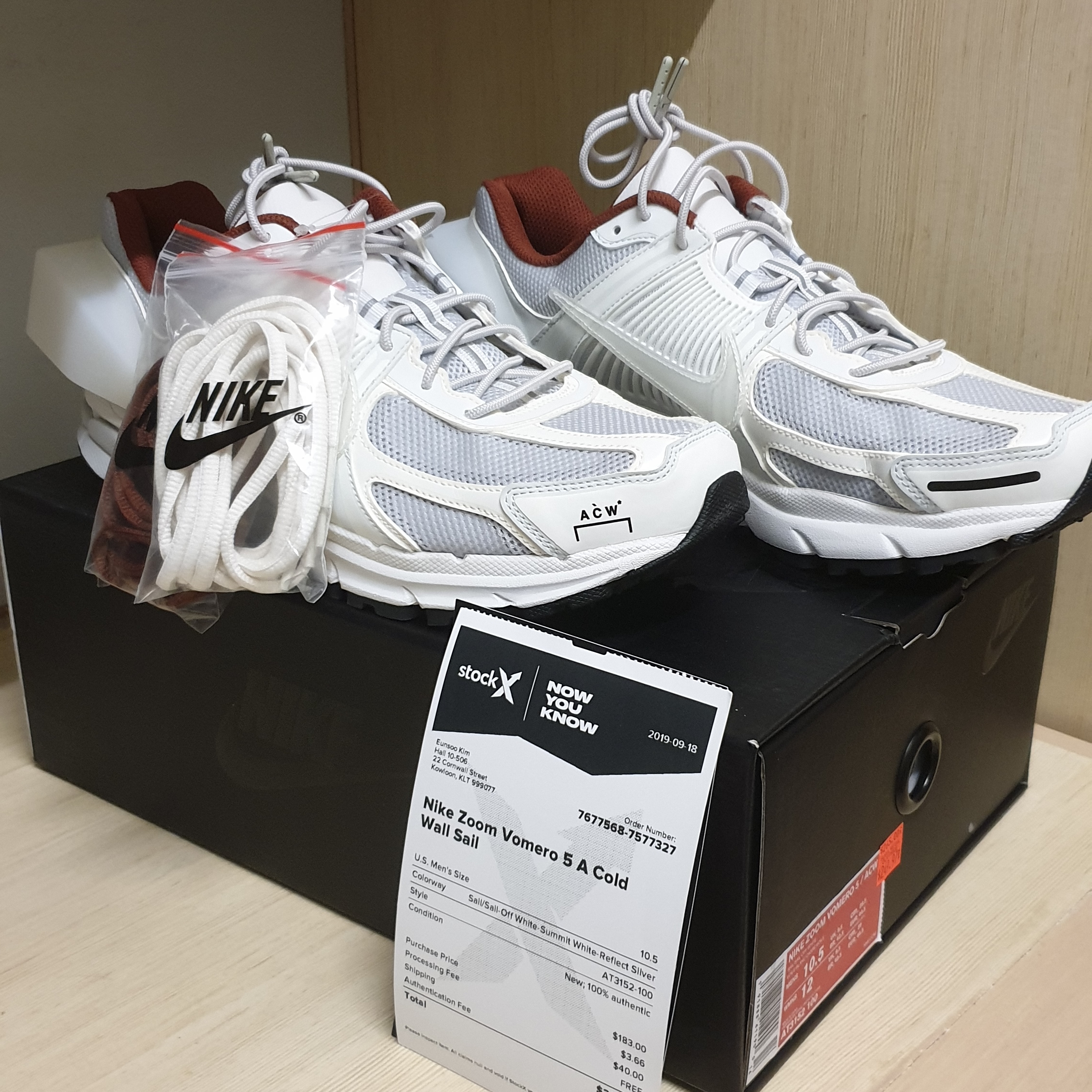 Nike x A-Cold-Wall Zoom Vomero 5 Sail 착용 스타일 - 4