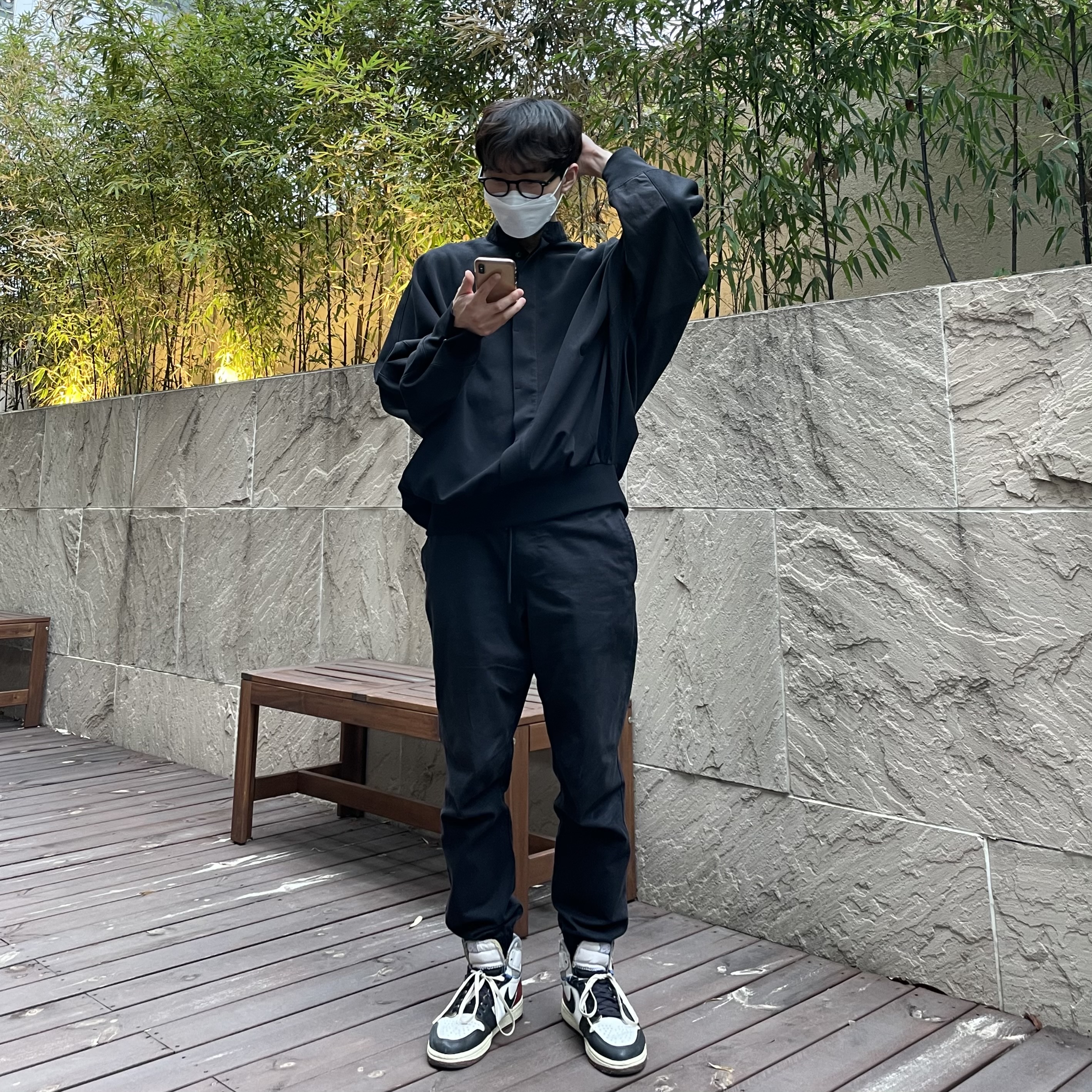Jordan 1 x Union Retro High Black Toe 착용 스타일