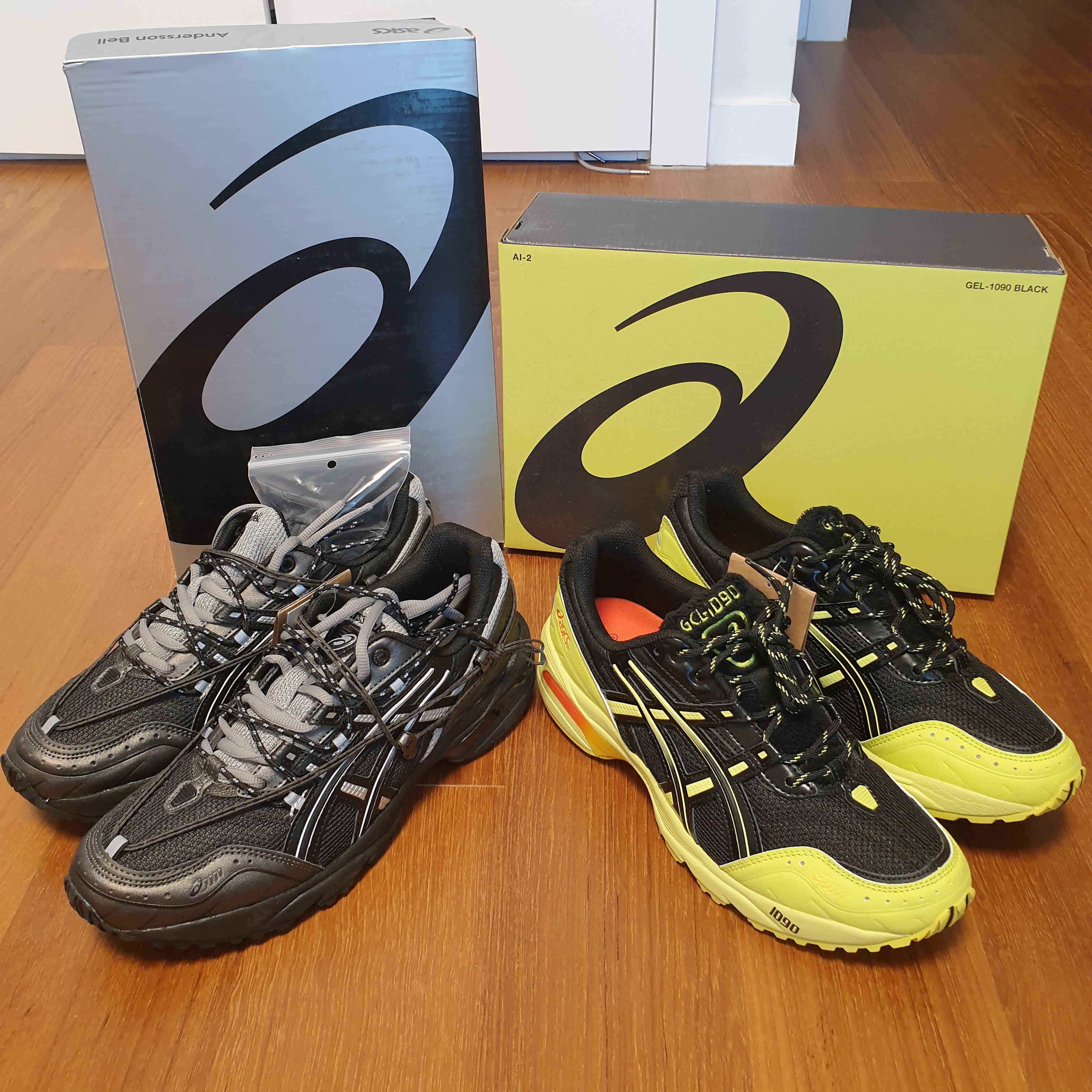 Asics x Andersson Bell Gel-1090 Black Silver, Asics x IAB Studio Gel-1090 Black 착용 스타일 - 3