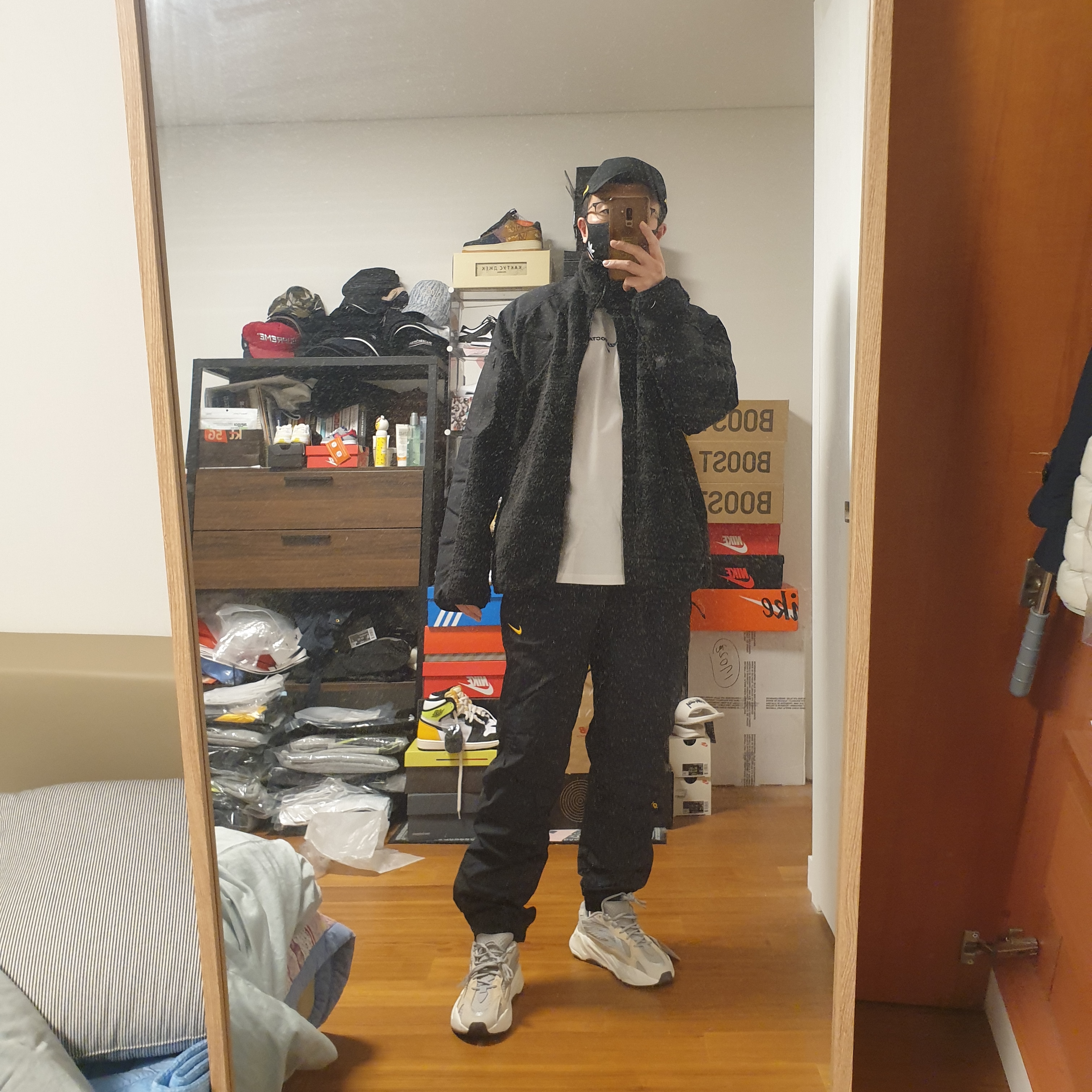 Nike x Drake Nocta Essential Cap Black, Nike x Drake Nocta NRG Polar Fleece Jacket - US/EU 착용 스타일 - 3