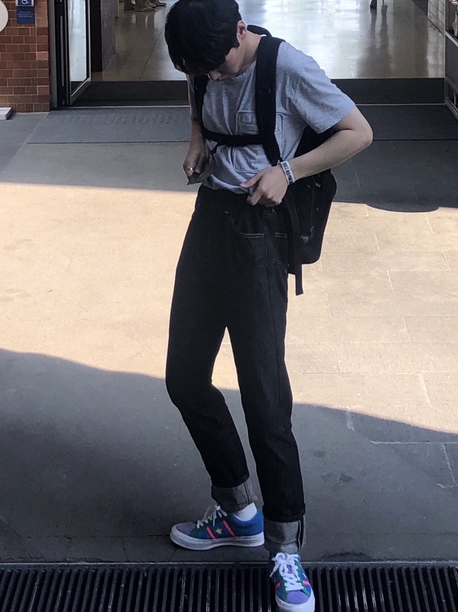 Converse One Star Academy Ox Totally Blue 착용 스타일 - 2