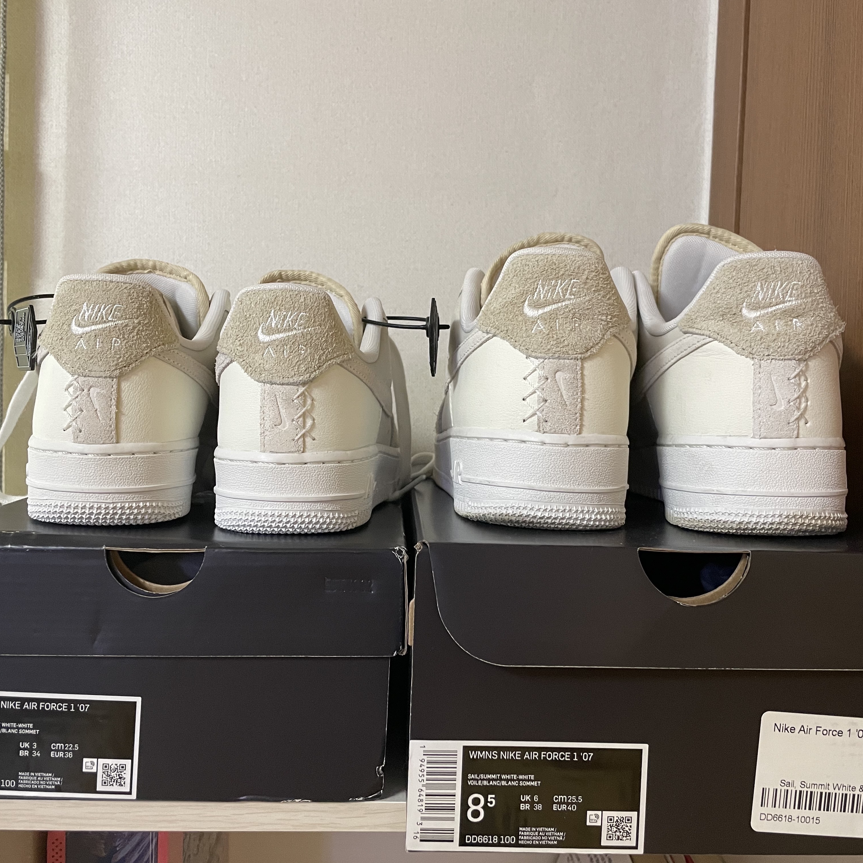 (W) Nike Air Force 1 '07 Coconut Milk 착용 스타일 - 2