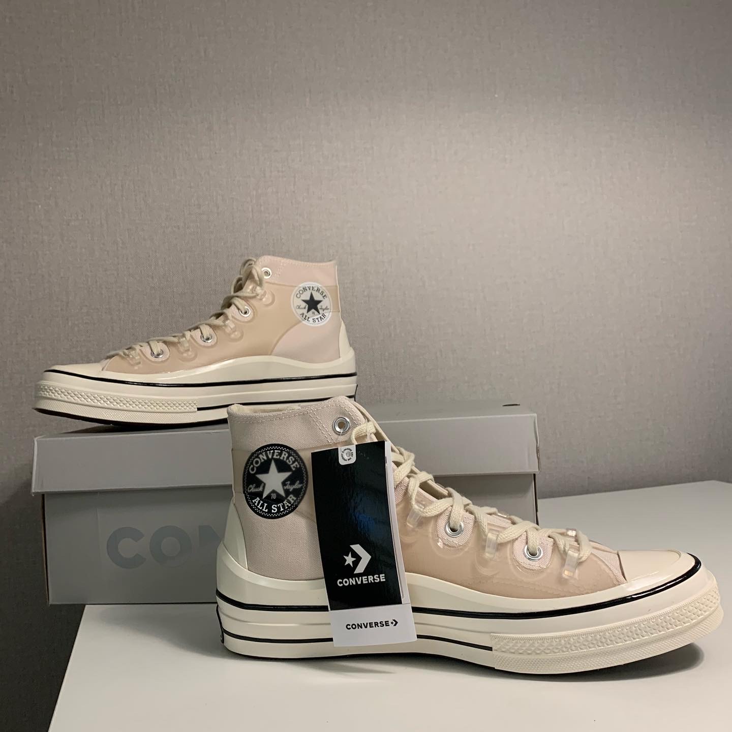 Converse x Kim Jones Chuck 70 Utility Wave High Natural Ivory 착용 스타일 - 2