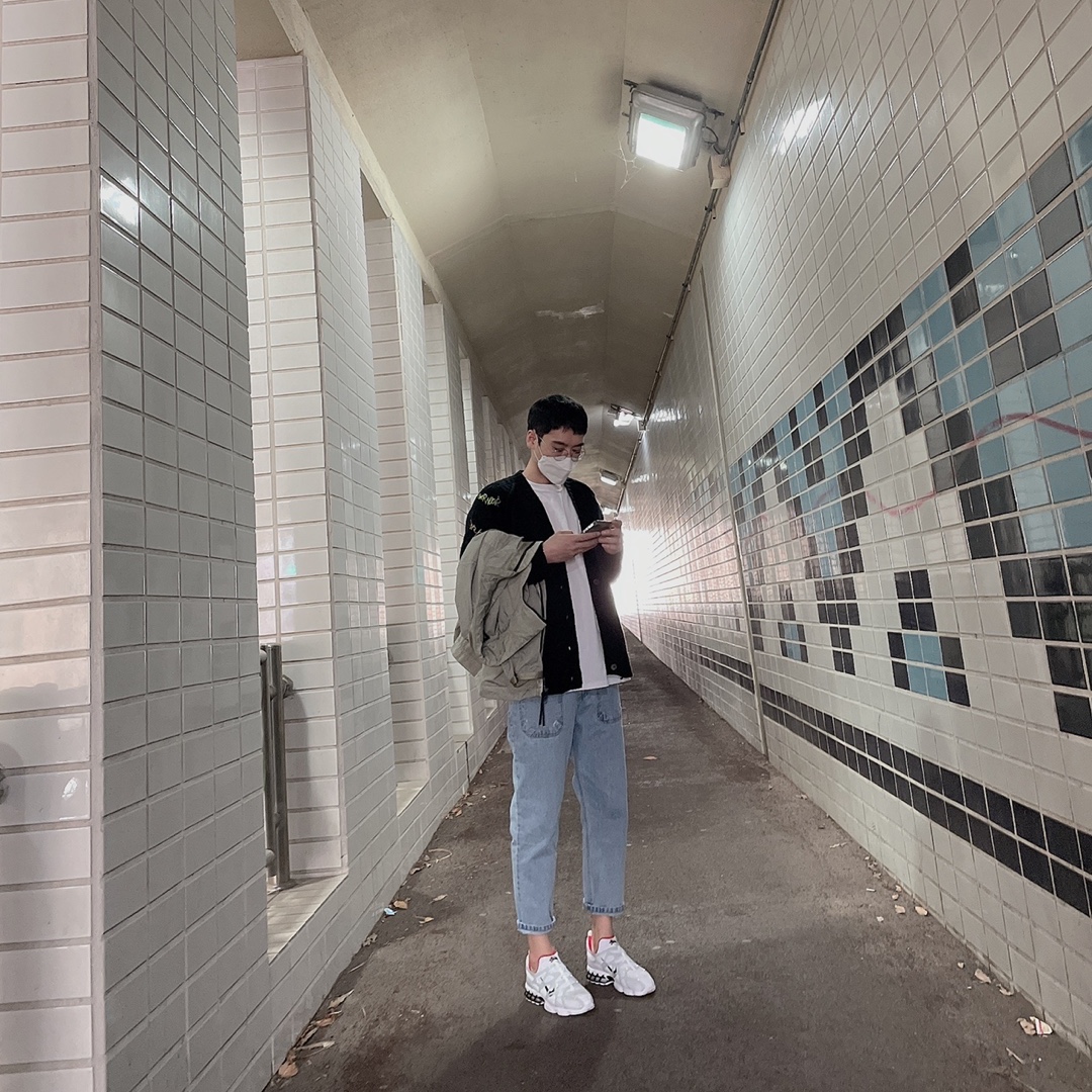 Nike x Stussy Air Zoom Spiridon Kukini White 착용 스타일