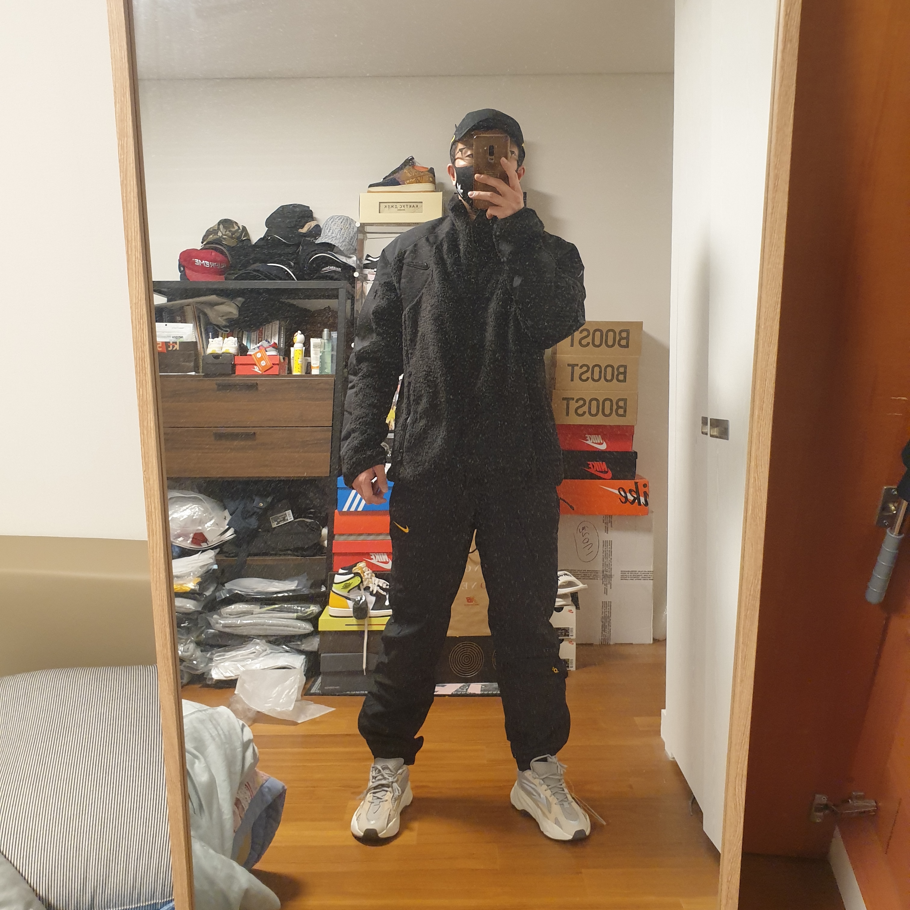 Nike x Drake Nocta Essential Cap Black, Nike x Drake Nocta NRG Polar Fleece Jacket - US/EU 착용 스타일 - 2