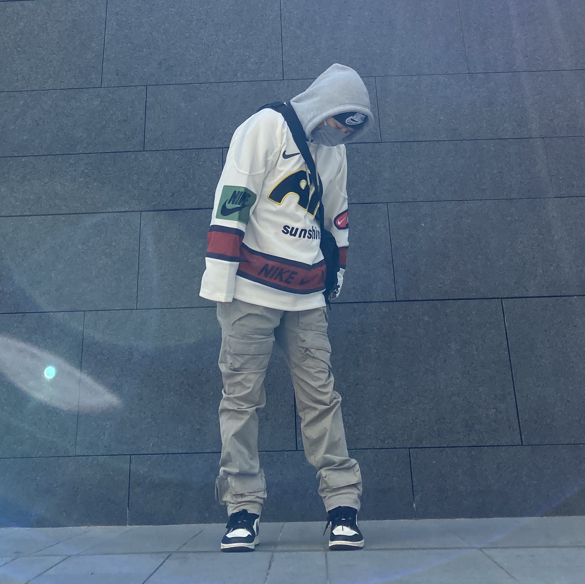Nike x Cactus Plant Flea Market Hockey Jersey White, Supreme x Nike Snakeskin Beanie Black - 21SS 착용 스타일 - 2