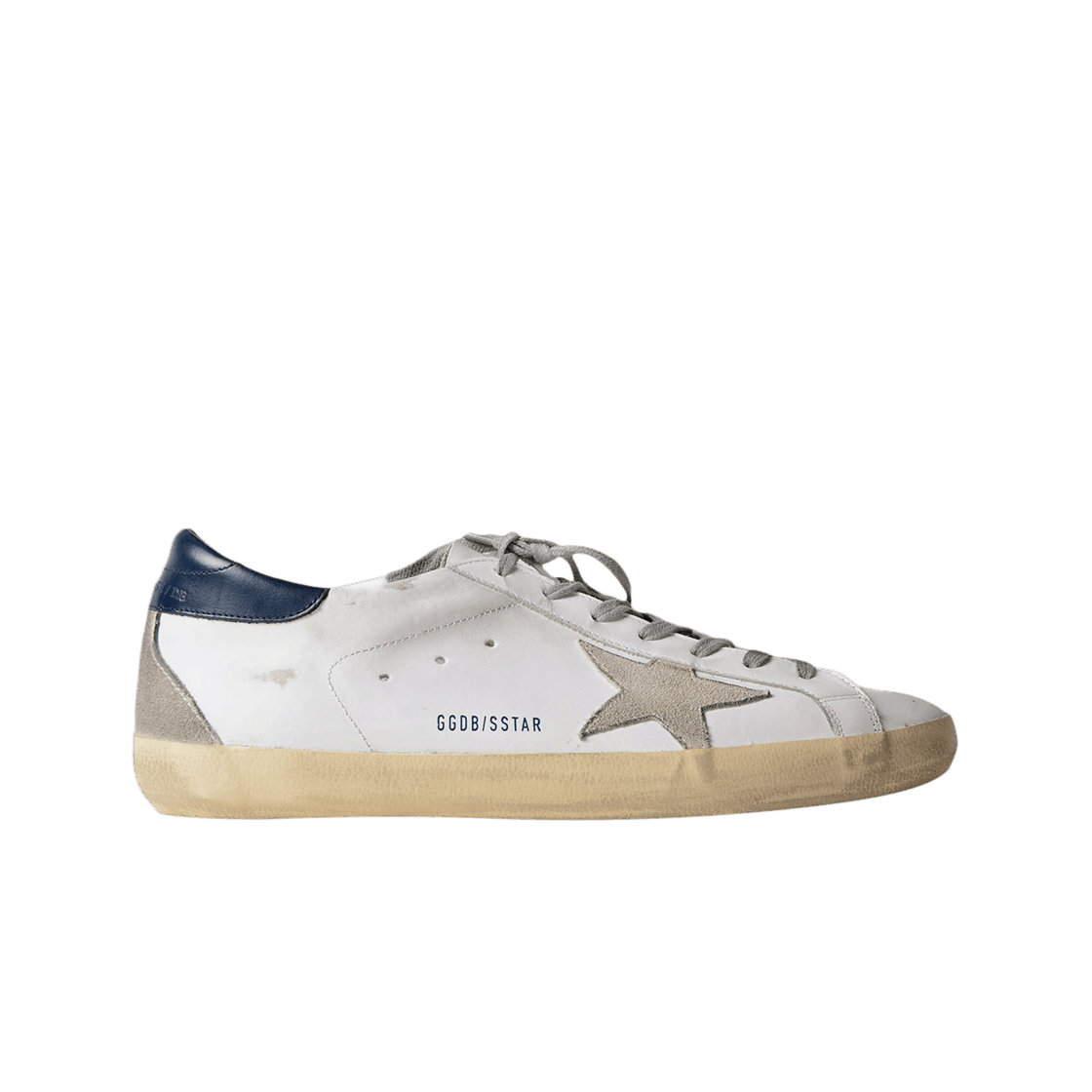 골든구스 슈퍼스타 화이트 크림 블루탭 스니커즈(Golden Goose Superstar White Cream Blue Heel Tab Sneakers)