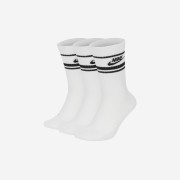 Nike Essential Crew Socks Stripe Black (3 Pack/Korean Ver.)