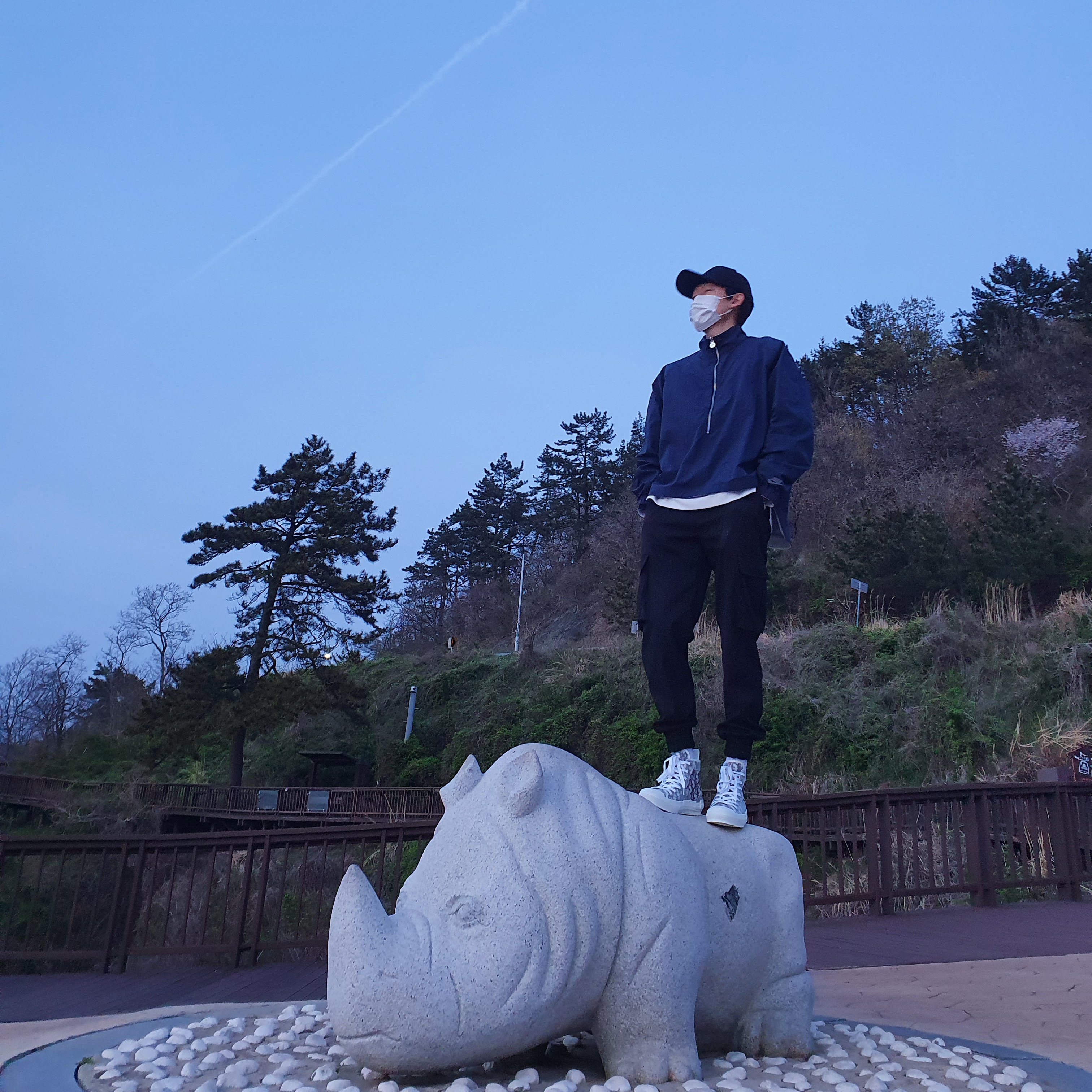 Dior x Shawn B23 High Dior Oblique Canvas Bee Embroidery Patch, Nike x Kim Jones Reversible Wind Breaker Navy - US/EU 착용 스타일