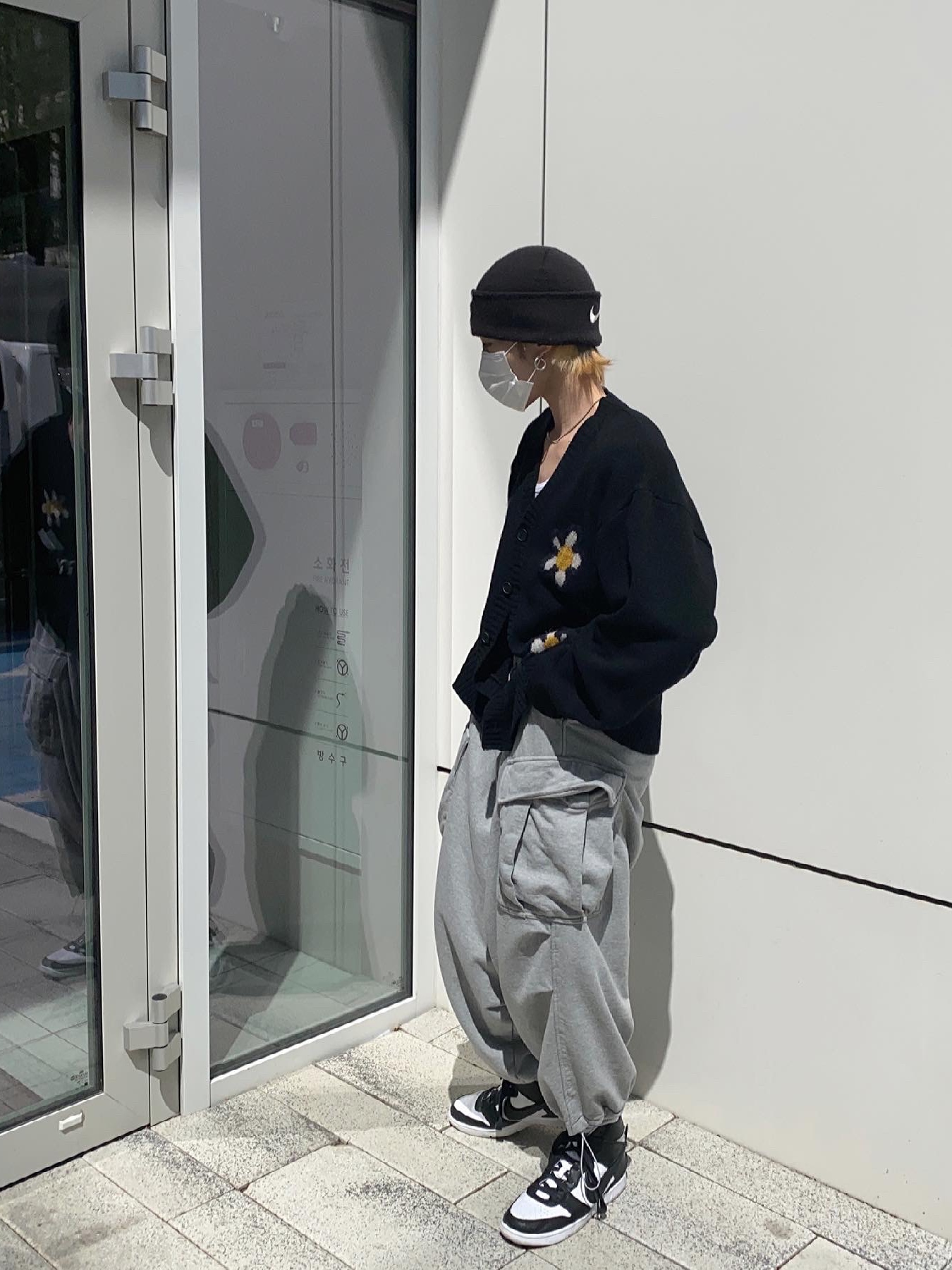Nike x Ambush Dunk High Black 착용 스타일 - 1