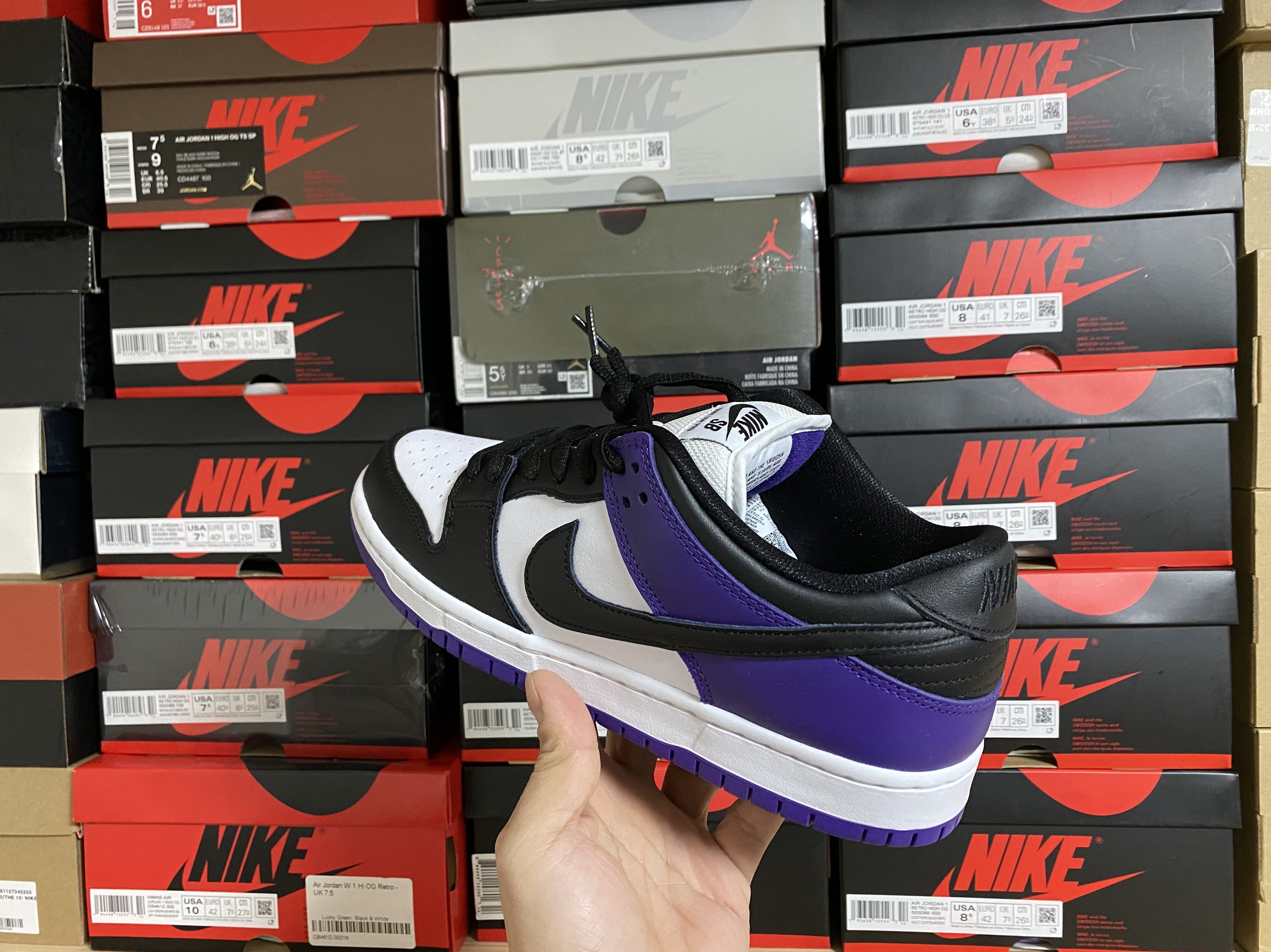 Nike SB Dunk Low Pro Court Purple 착용 스타일