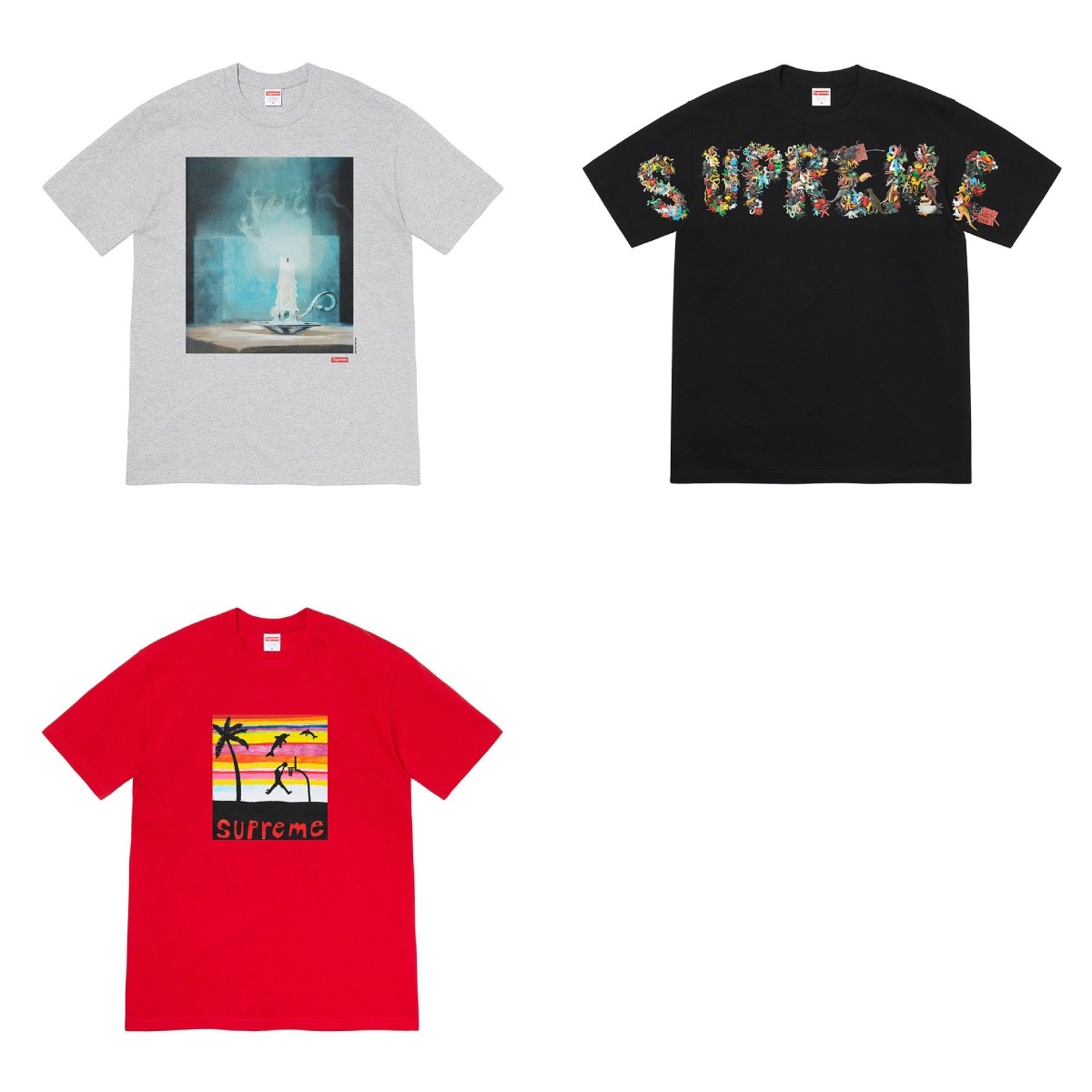 Supreme Toy Pile T-Shirt Black - 21SS, Supreme Anna Nicole Smith T-Shirt Natural - 21SS 착용 스타일 - 5