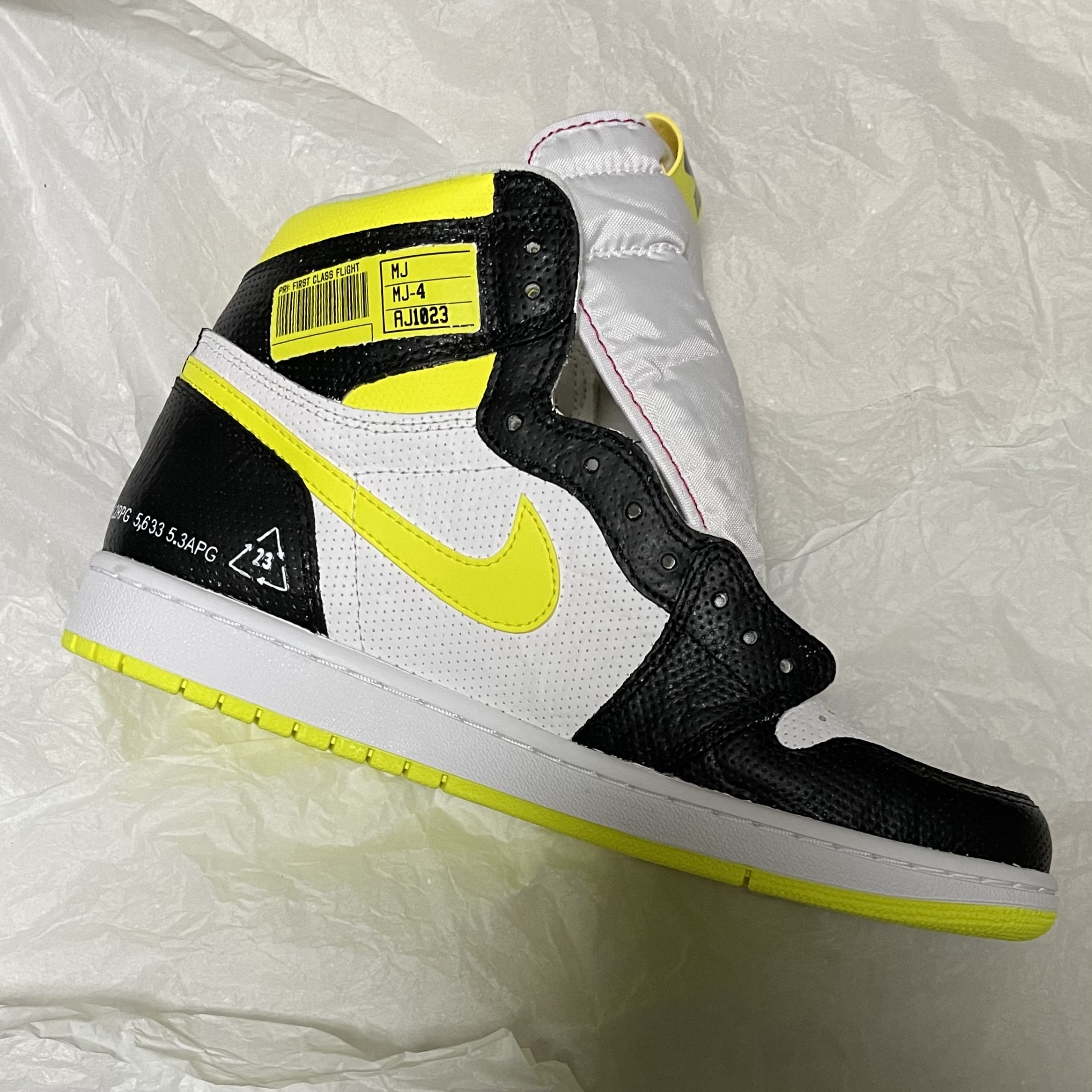 Jordan 1 Retro High OG First Class Flight, (GS) Jordan 1 Retro High OG First Class Flight 착용 스타일 - 2