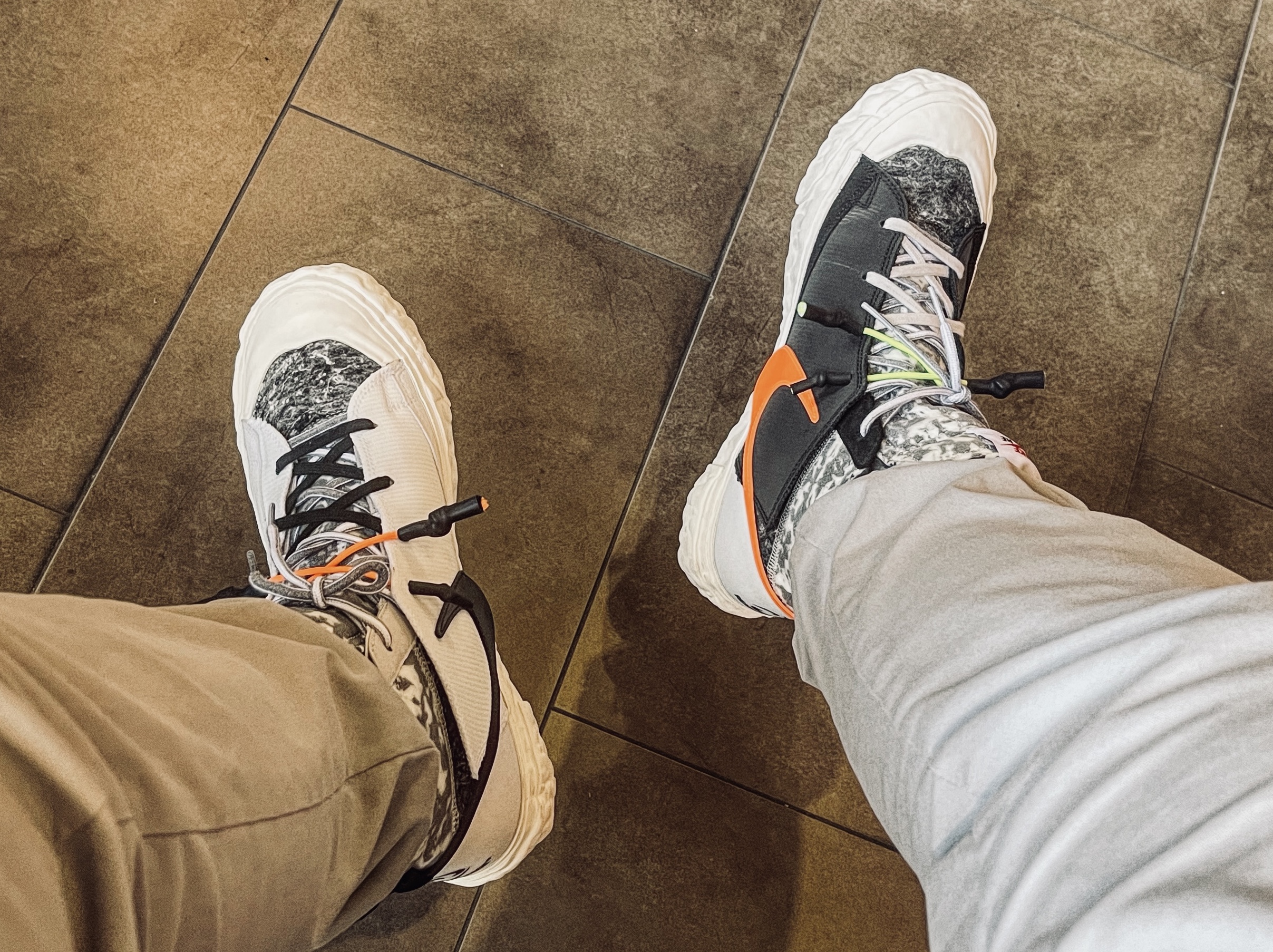 Nike x Readymade Blazer Mid Black, Nike x Readymade Blazer Mid White 착용 스타일 - 2