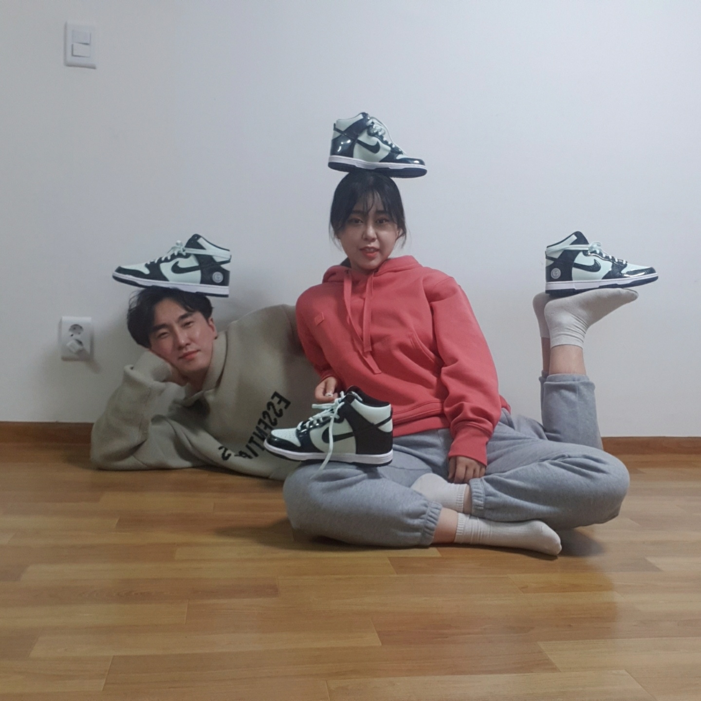 Nike Dunk High Barely Green, (GS) Nike Dunk High Barely Green 착용 스타일