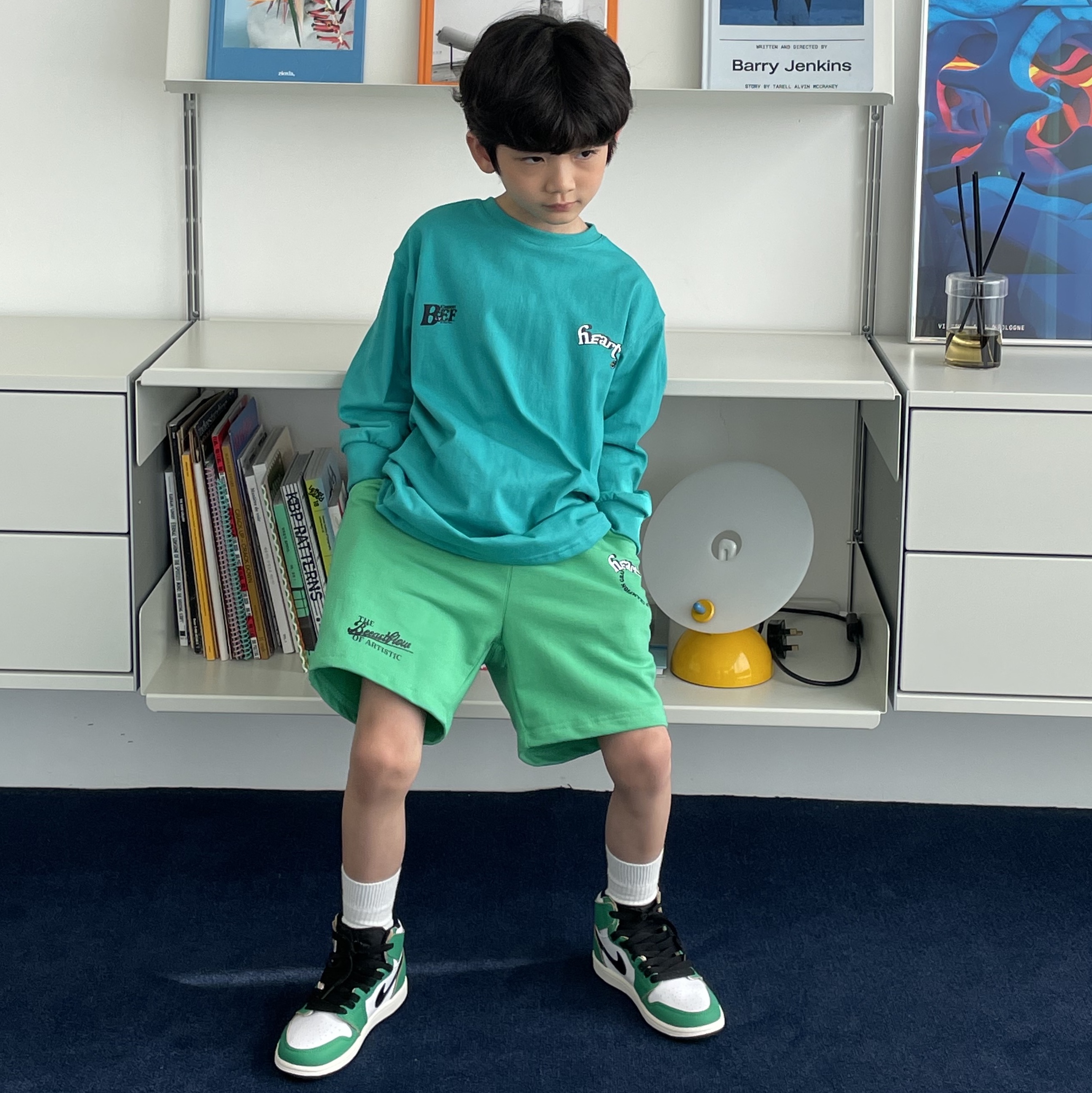 (PS) Jordan 1 Retro High OG Lucky Green 착용 스타일 - 1