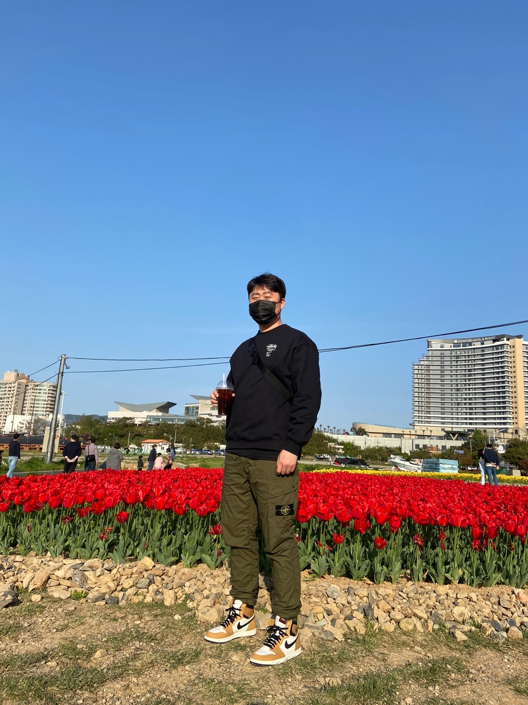 Nike x Stussy NRG ZR Fleece Crewneck Black - US/EU, Jordan 1 Retro High Rookie of the Year 착용 스타일 - 1