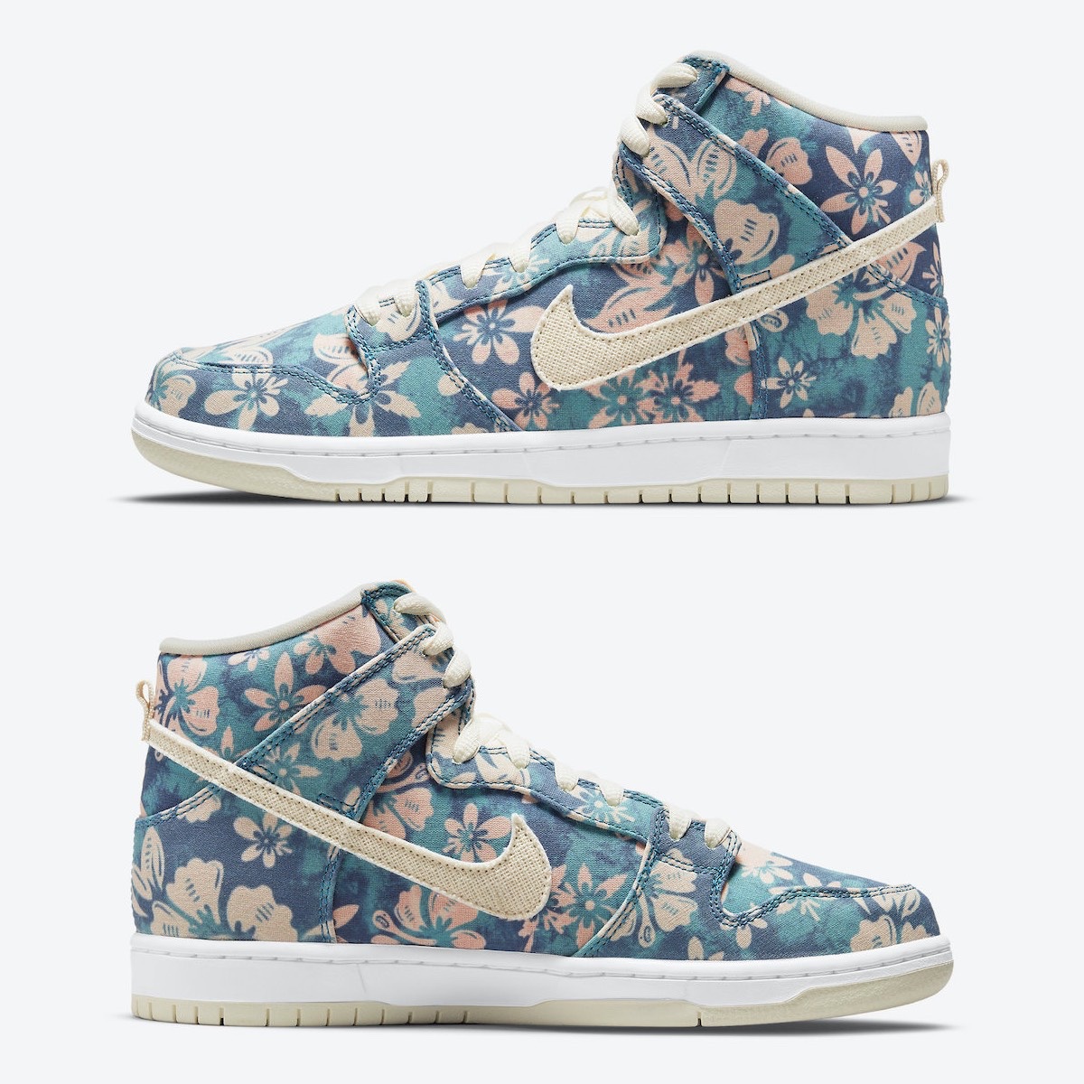 Nike SB Dunk High Pro Hawaii, Nike Dunk Low KicksHawaii Aloha 착용 스타일 - 3